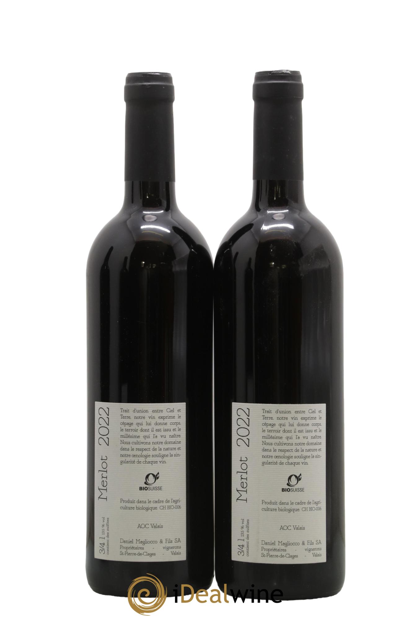 Valais Saint-Pierre-de-Clages Merlot Daniel Magliocco & Fils 2022 - Lot de 2 bouteilles - 1
