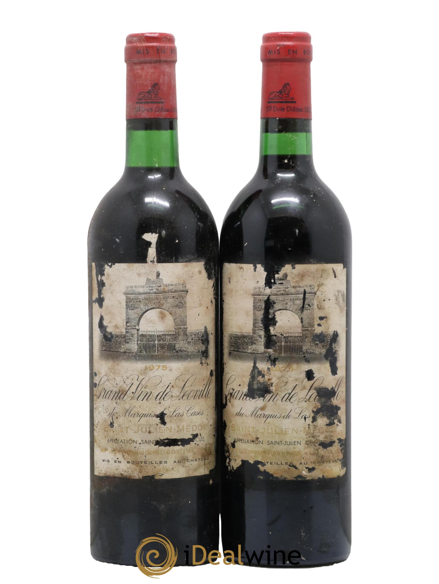 Château Léoville Las Cases 2ème Grand Cru Classé 1975 - Lot de 2 bouteilles - 0
