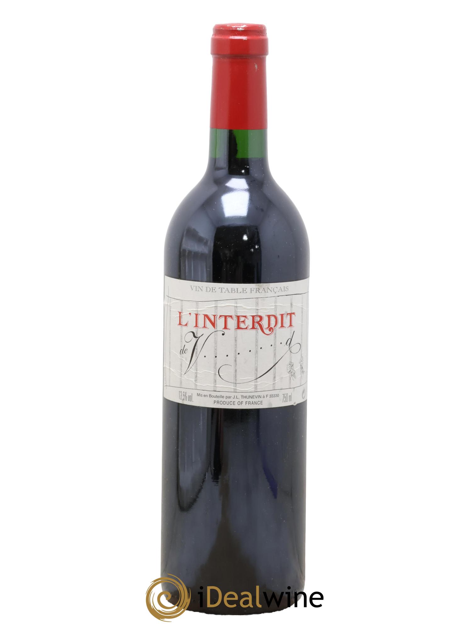 L'Interdit de Valandraud 2000 - Lot of 1 bottle - 0