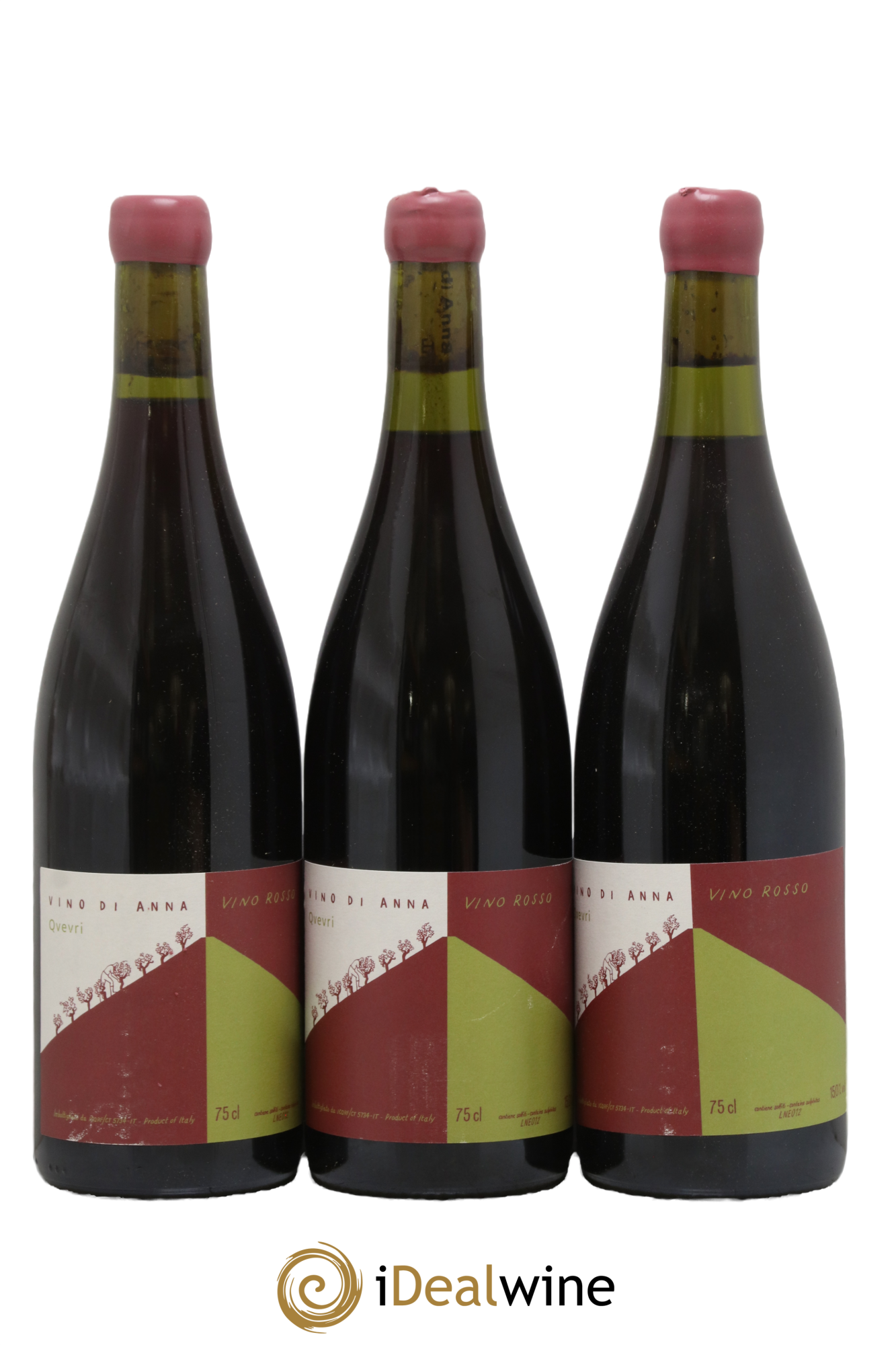 IGT Sicile Vino Rosso Qvevri Don Alfio Vino di Anna 2012 - Lotto di 3 bottiglie - 0