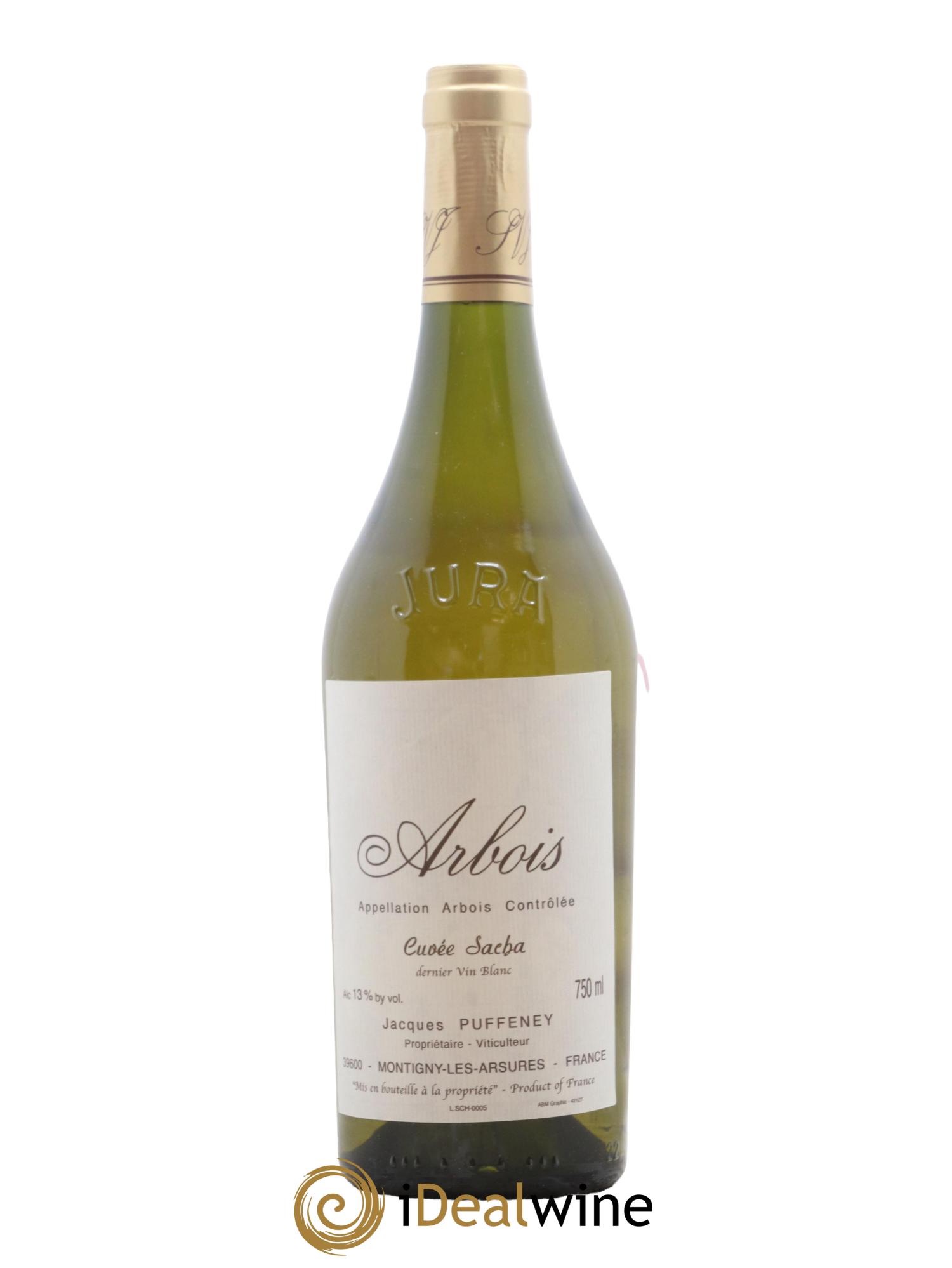 Arbois Cuvée Sacha Jacques Puffeney - Lot de 1 bouteille - 0