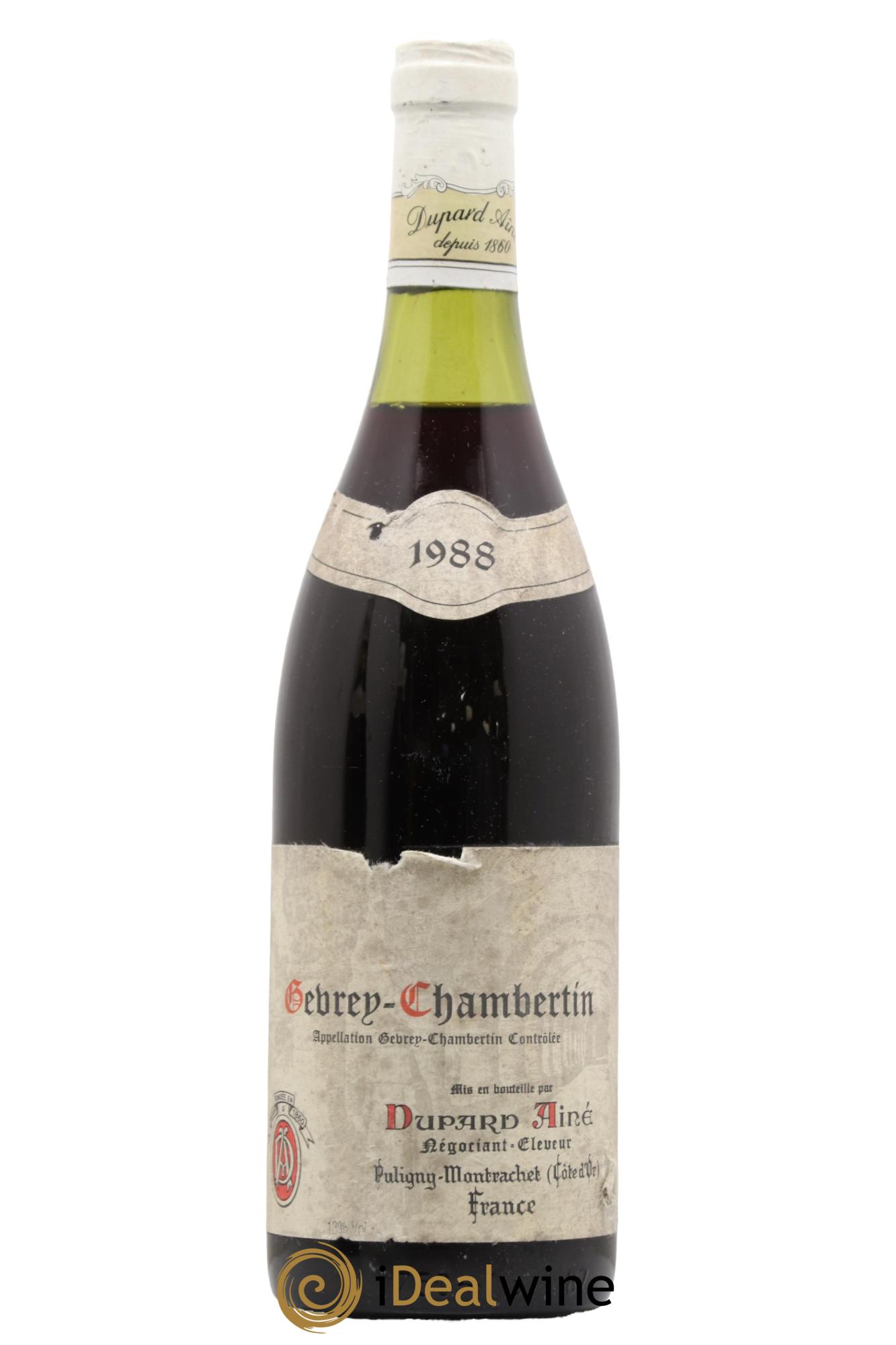 Gevrey-Chambertin Dupard Ainé 1988 - Lot de 1 bouteille - 0
