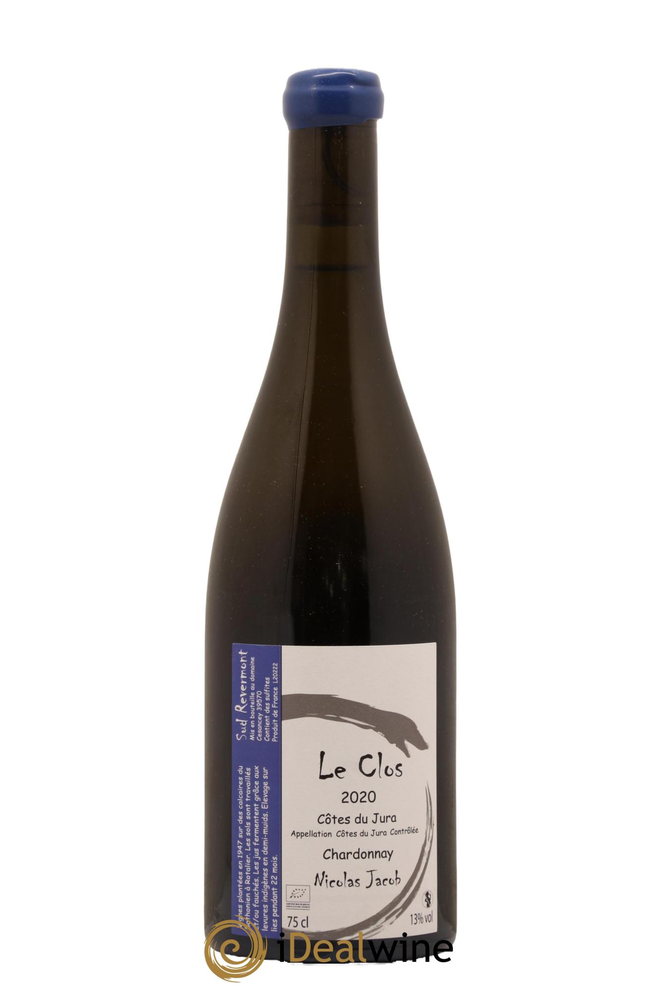 Côtes du Jura Chardonnay Le Clos Nicolas Jacob 2020 - Lot de 1 bouteille - 0