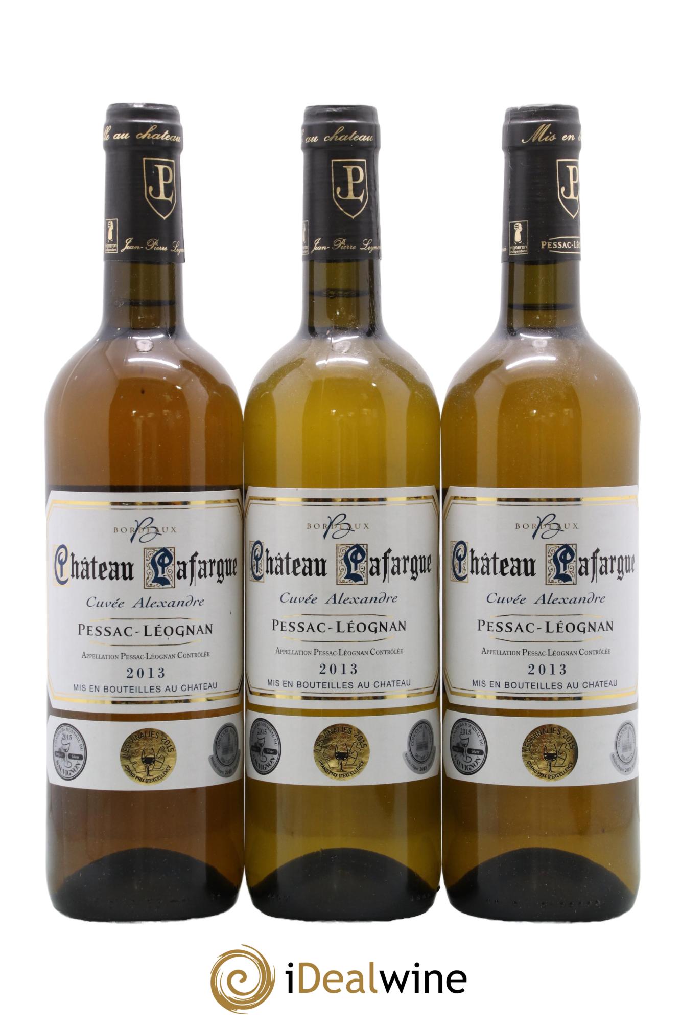 Pessac-Léognan Cuvée Alexandre Château Lafargue 2013 - Lot of 3 bottles - 0