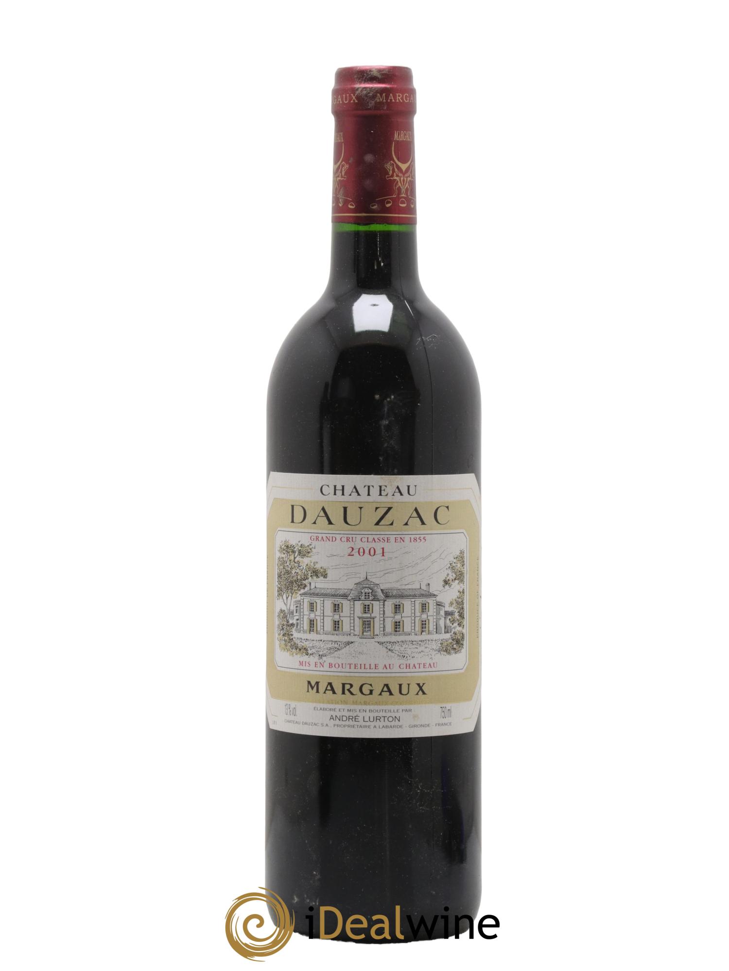 Château Dauzac 5ème Grand Cru Classé 2001 - Lot de 1 bouteille - 0