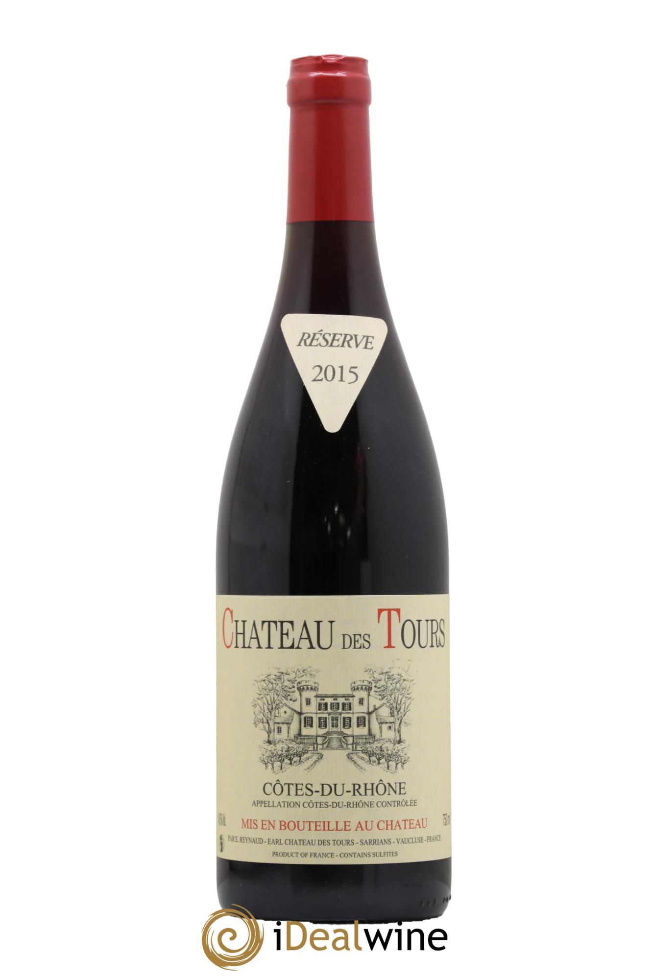Côtes-du-Rhône Château des Tours Emmanuel Reynaud 2015 - Lot de 1 bouteille - 0