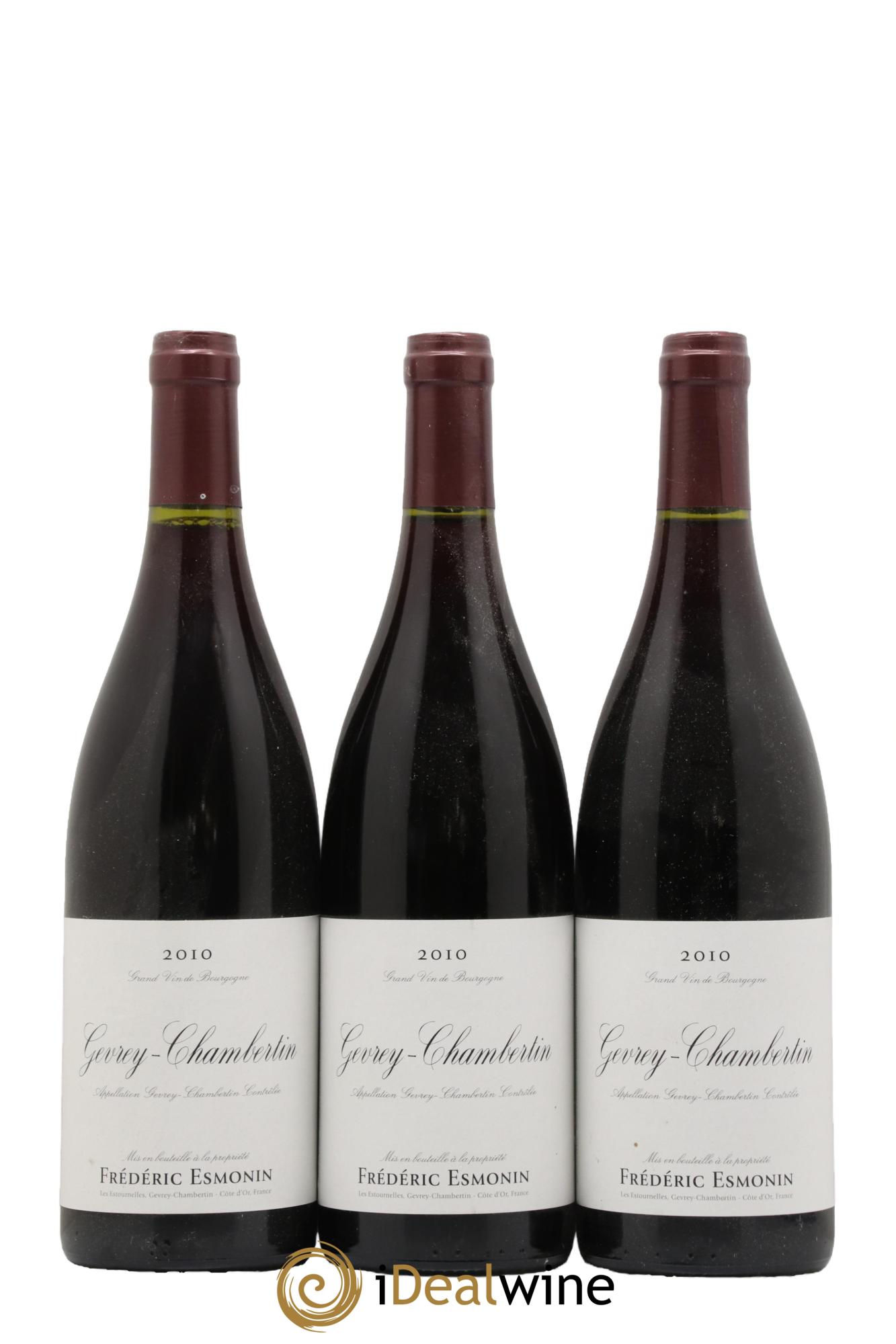 Gevrey-Chambertin Frédéric Esmonin 2010 - Lot de 3 bouteilles - 0