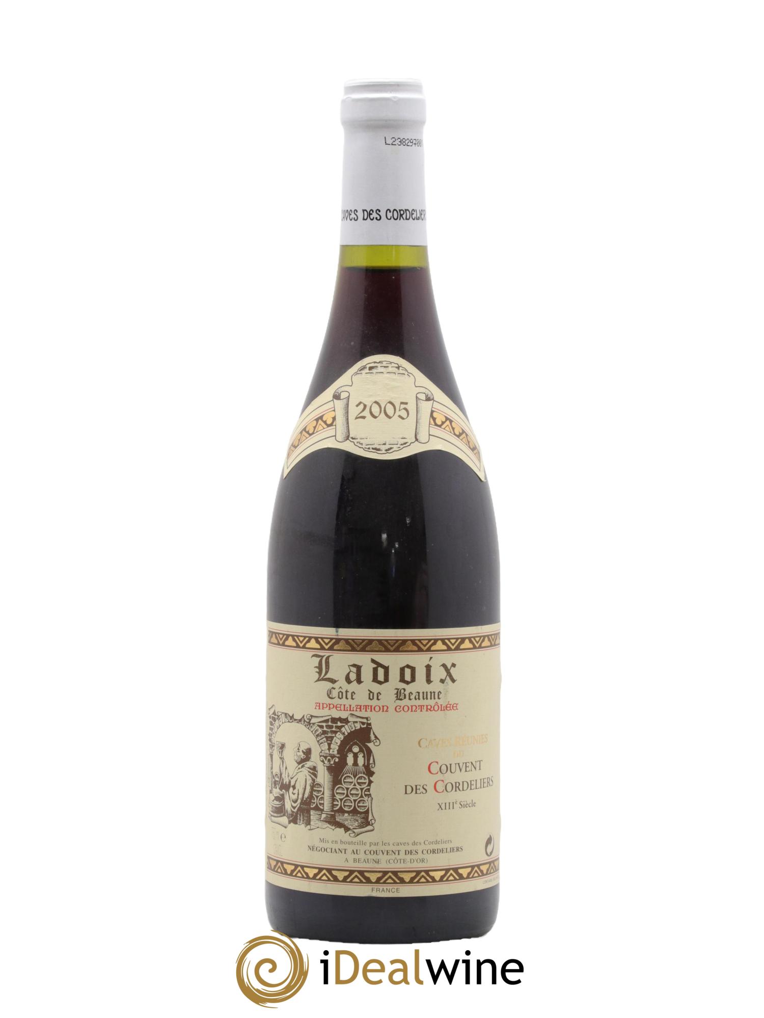 Ladoix Caves Réunies du Couvent des Cordeliers 2005 - Lot de 1 bouteille - 0
