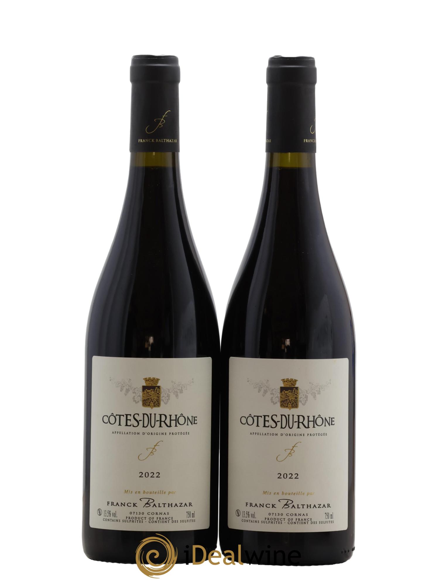 Côtes-du-Rhône Franck Balthazar (Domaine) 2022 - Lot de 2 bouteilles - 0