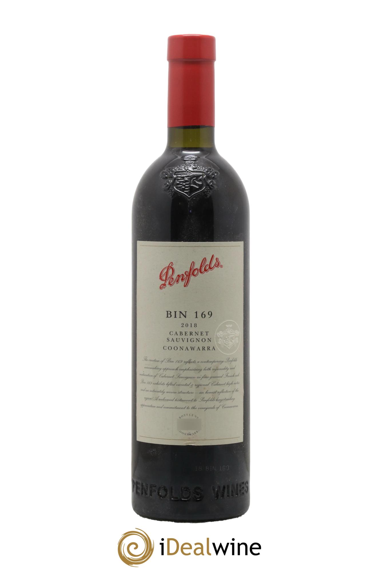 Coonawarra Penfolds Wines Bin 169 Cabernet sauvignon 2018 - Lot de 1 bouteille - 0