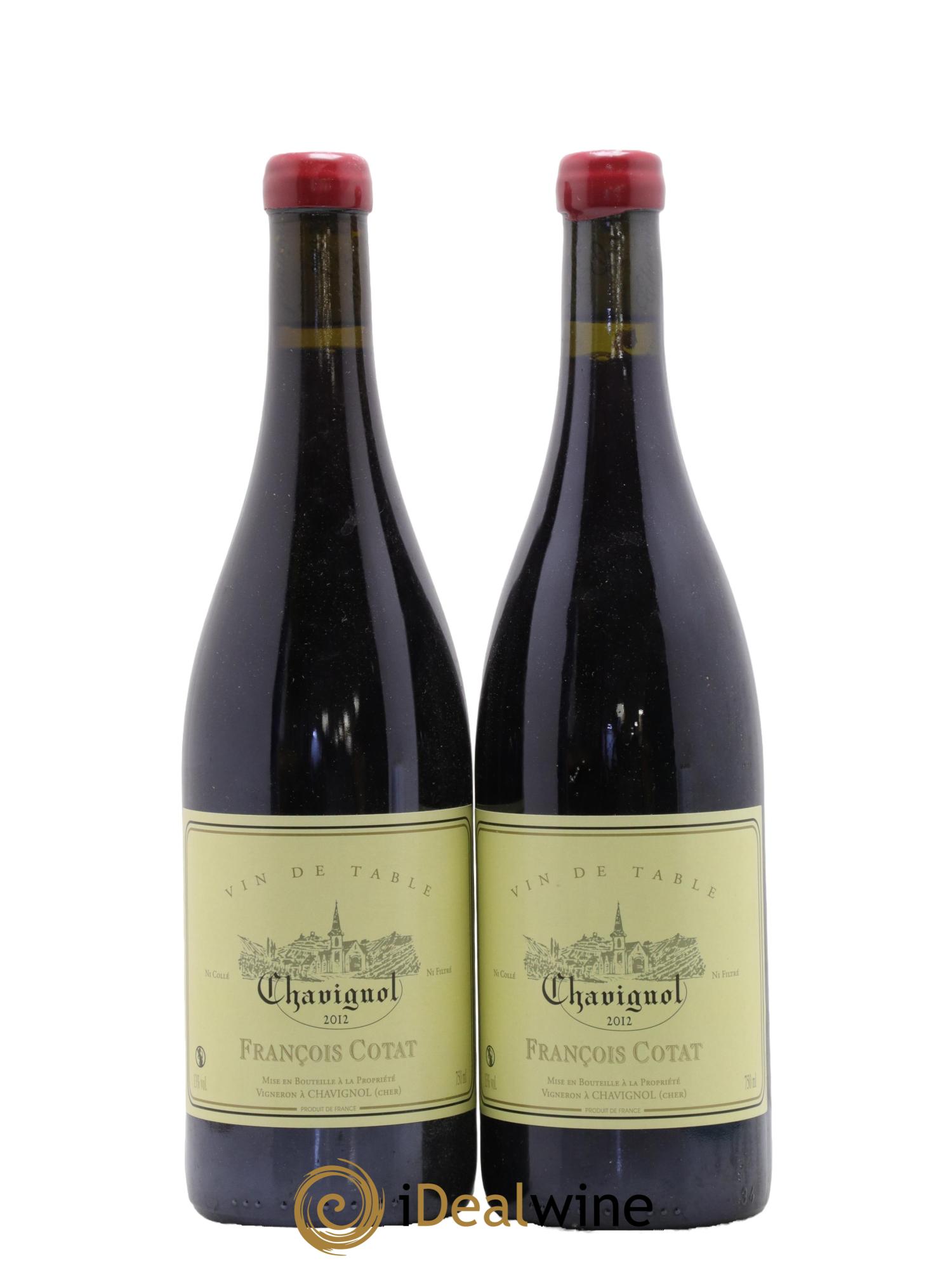 Vin de table - Chavignol François Cotat 2012 - Lotto di 2 bottiglie - 0