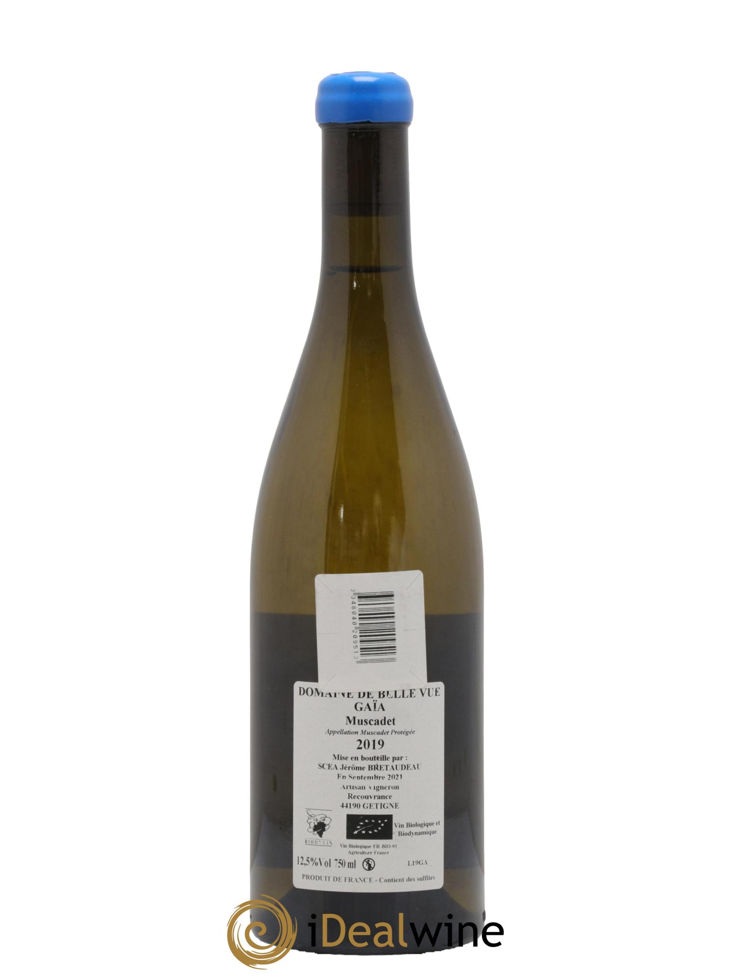 Muscadet-Sèvre-et-Maine Gaia Jérôme Bretaudeau - Domaine de Bellevue 2019 - Lot de 1 bouteille - 1