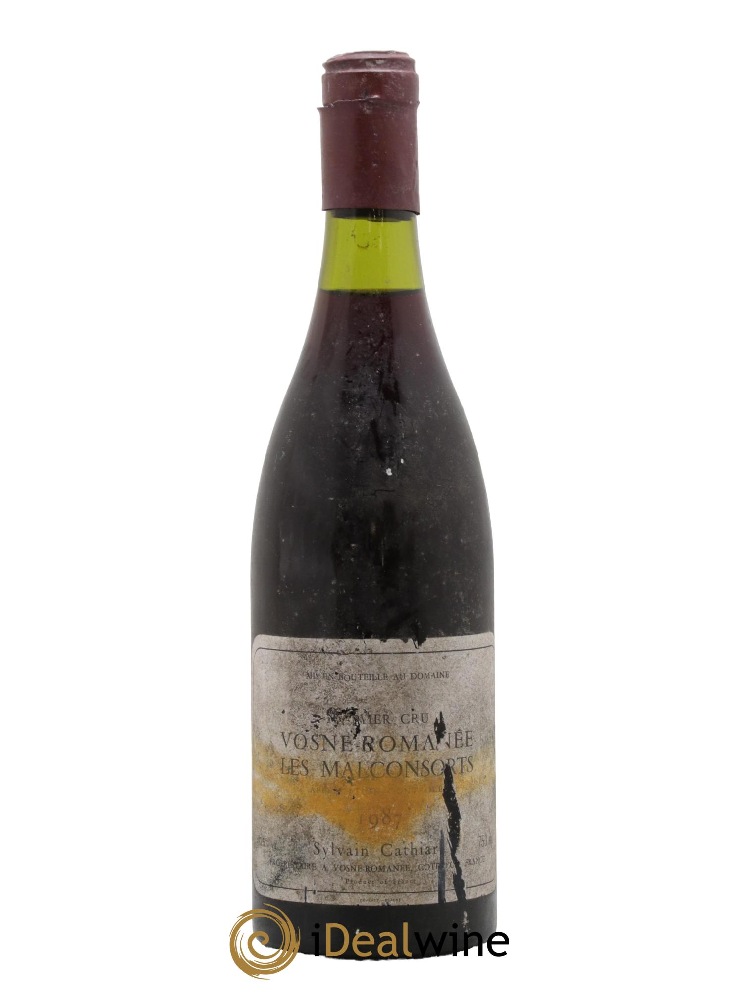Vosne-Romanée 1er Cru Aux Malconsorts Sylvain Cathiard & Fils 1987 - Lotto di 1 bottiglia - 0