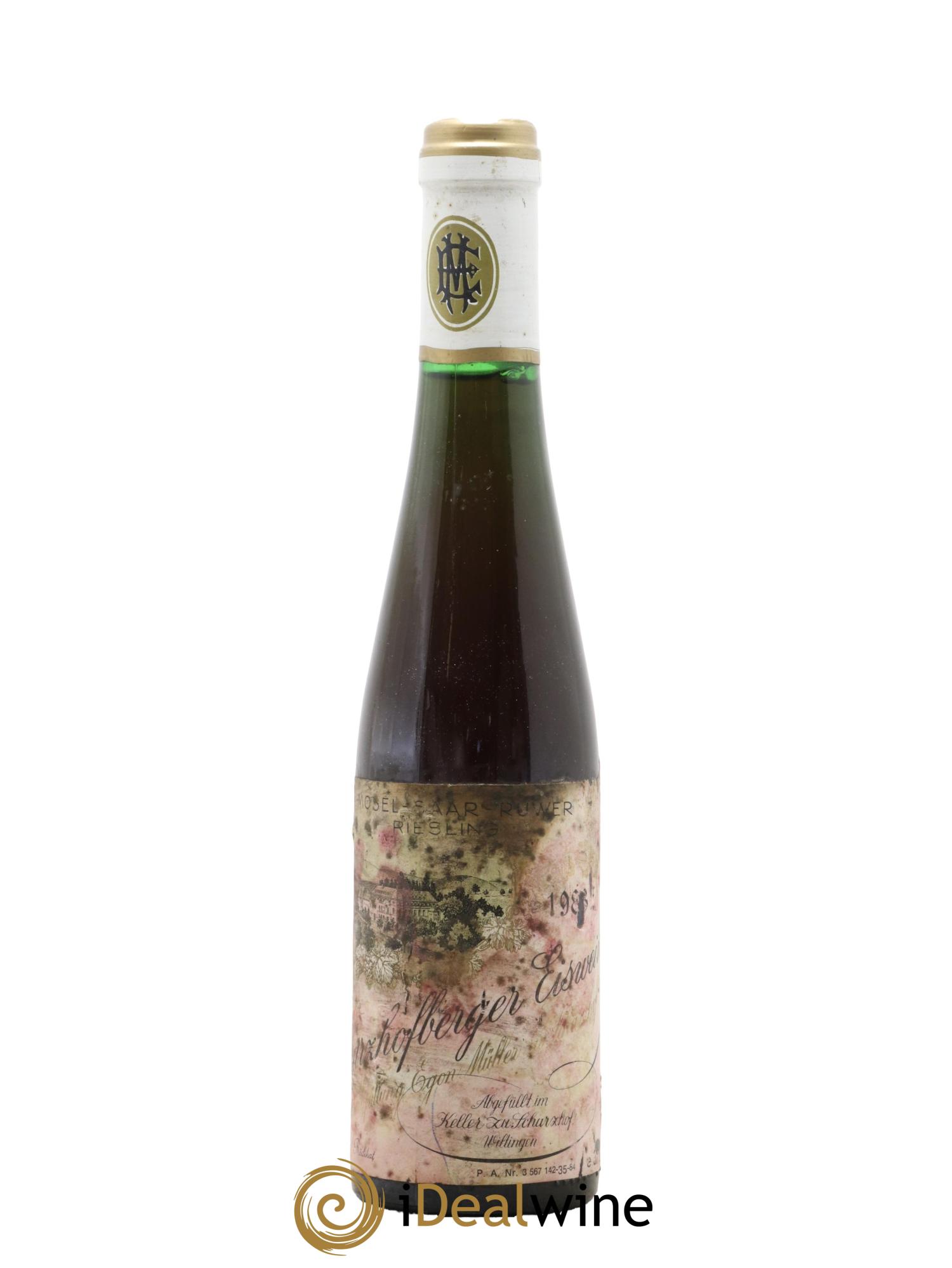 Riesling Scharzhofberger Eiswein Egon Müller 1983 - Posten von 1 Demi-Flasche - 0