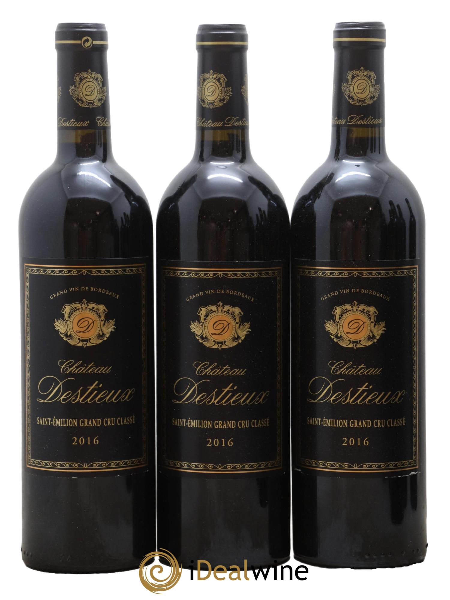 Château Destieux Grand Cru Classé 2016 - Lot of 12 bottles - 4