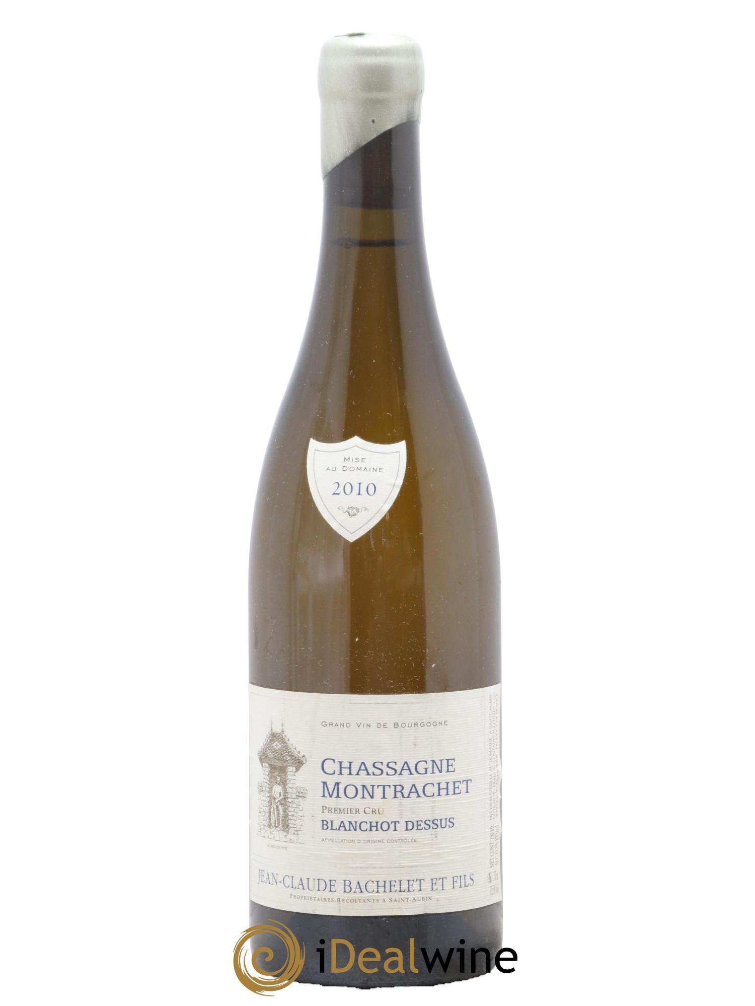 Chassagne-Montrachet 1er Cru Blanchot Dessus Jean-Claude Bachelet (Domaine) 2010 - Lot de 1 bouteille - 0