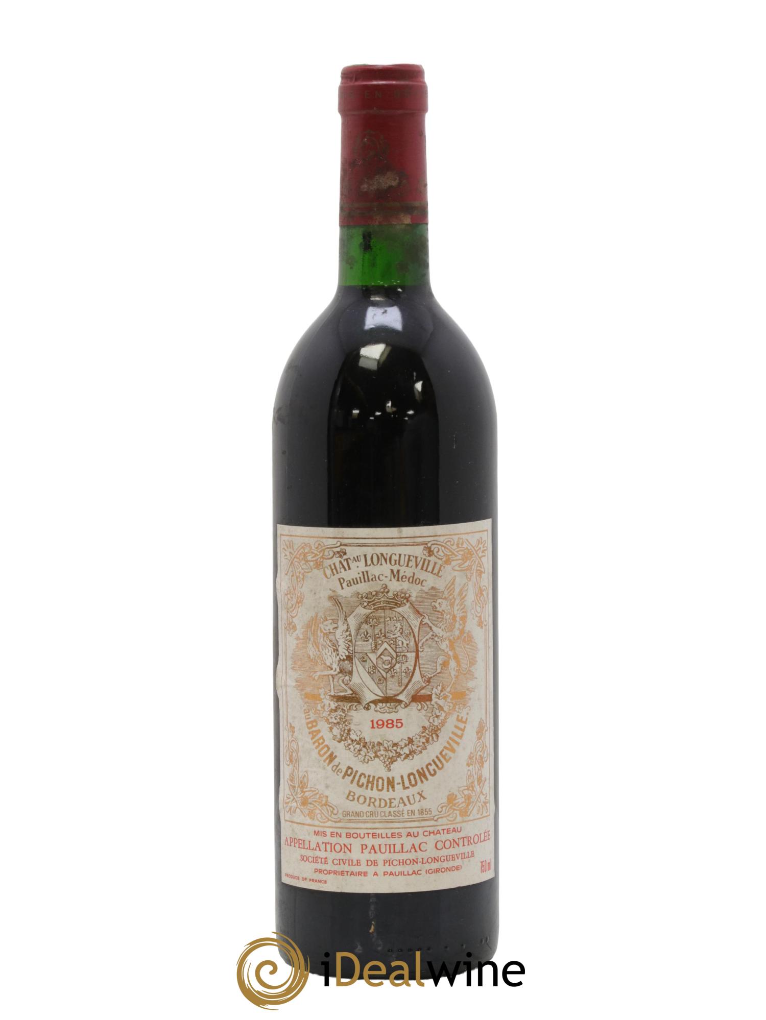 Pichon Longueville Baron 2ème Grand Cru Classé 1985 - Lot de 1 bouteille - 0