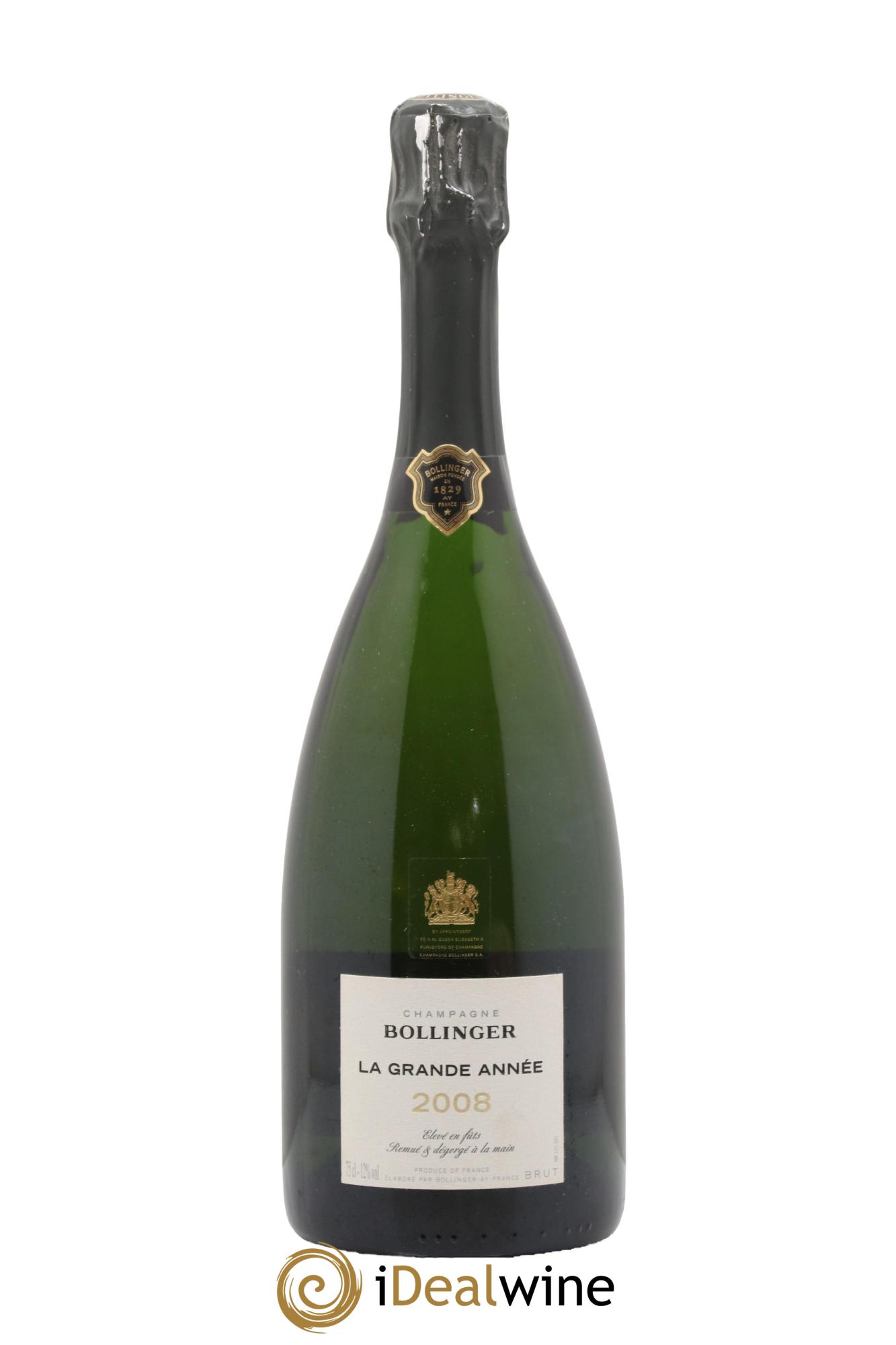 Grande Année Brut Bollinger 2008 - Lot de 1 bouteille - 0