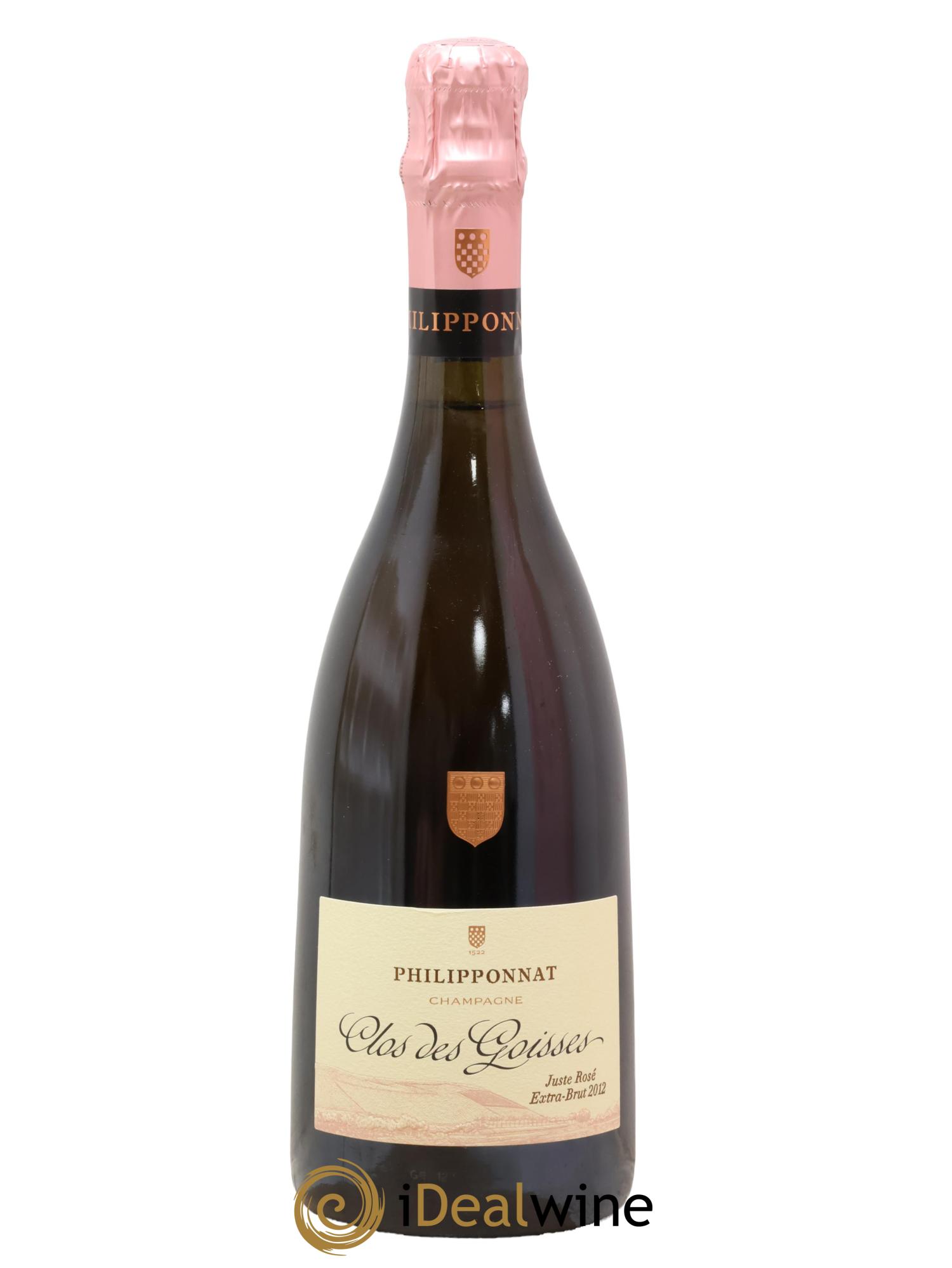 Clos des Goisses Juste Rosé Brut Philipponnat 2012 - Lot of 1 bottle - 1