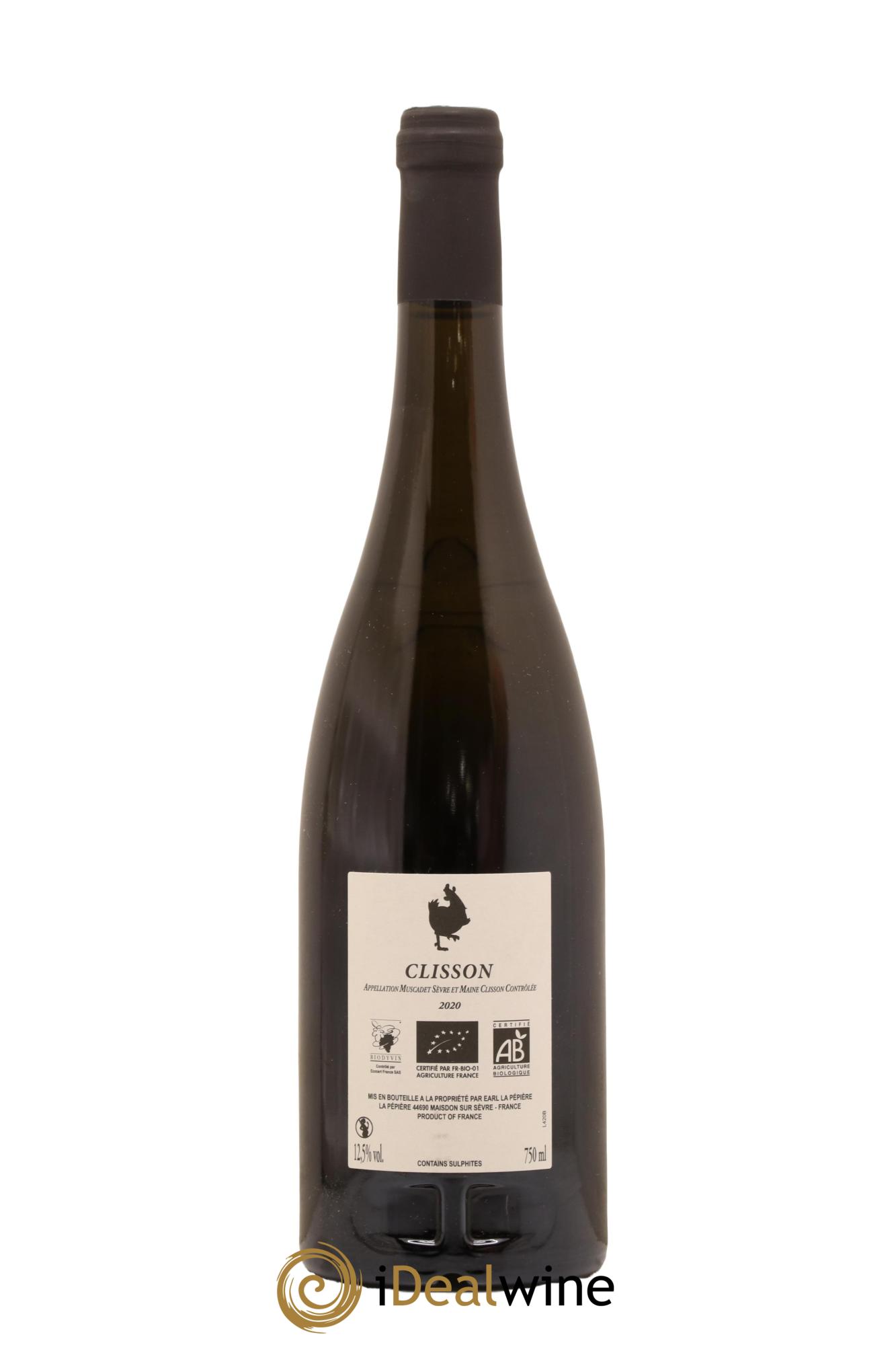 Muscadet-Sèvre-et-Maine Clisson Domaine de la Pepiere 2020 - Lot de 1 bouteille - 1