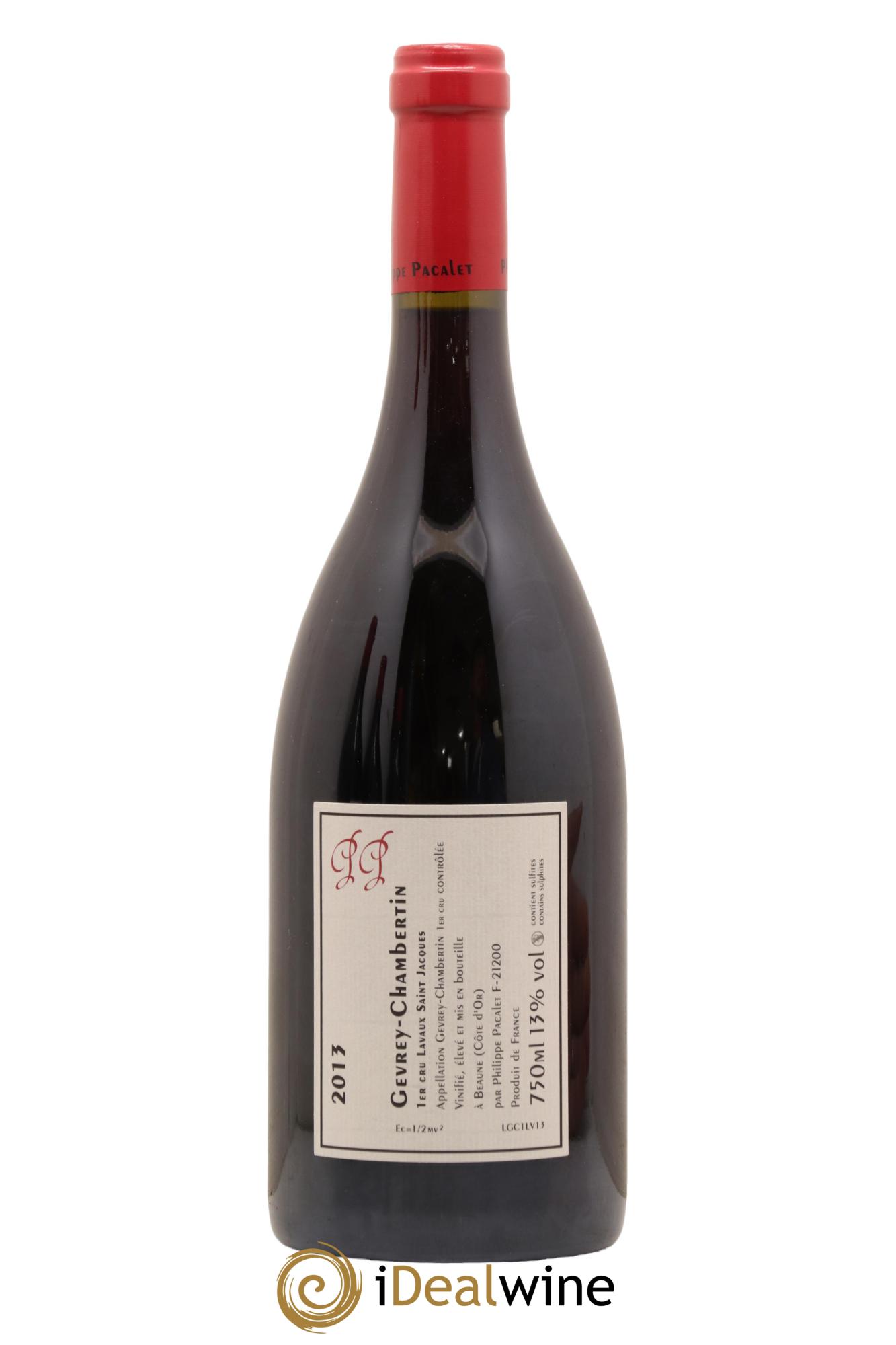 Gevrey-Chambertin 1er Cru Lavaux Saint-Jacques Philippe Pacalet 2013 - Lot of 1 bottle - 1