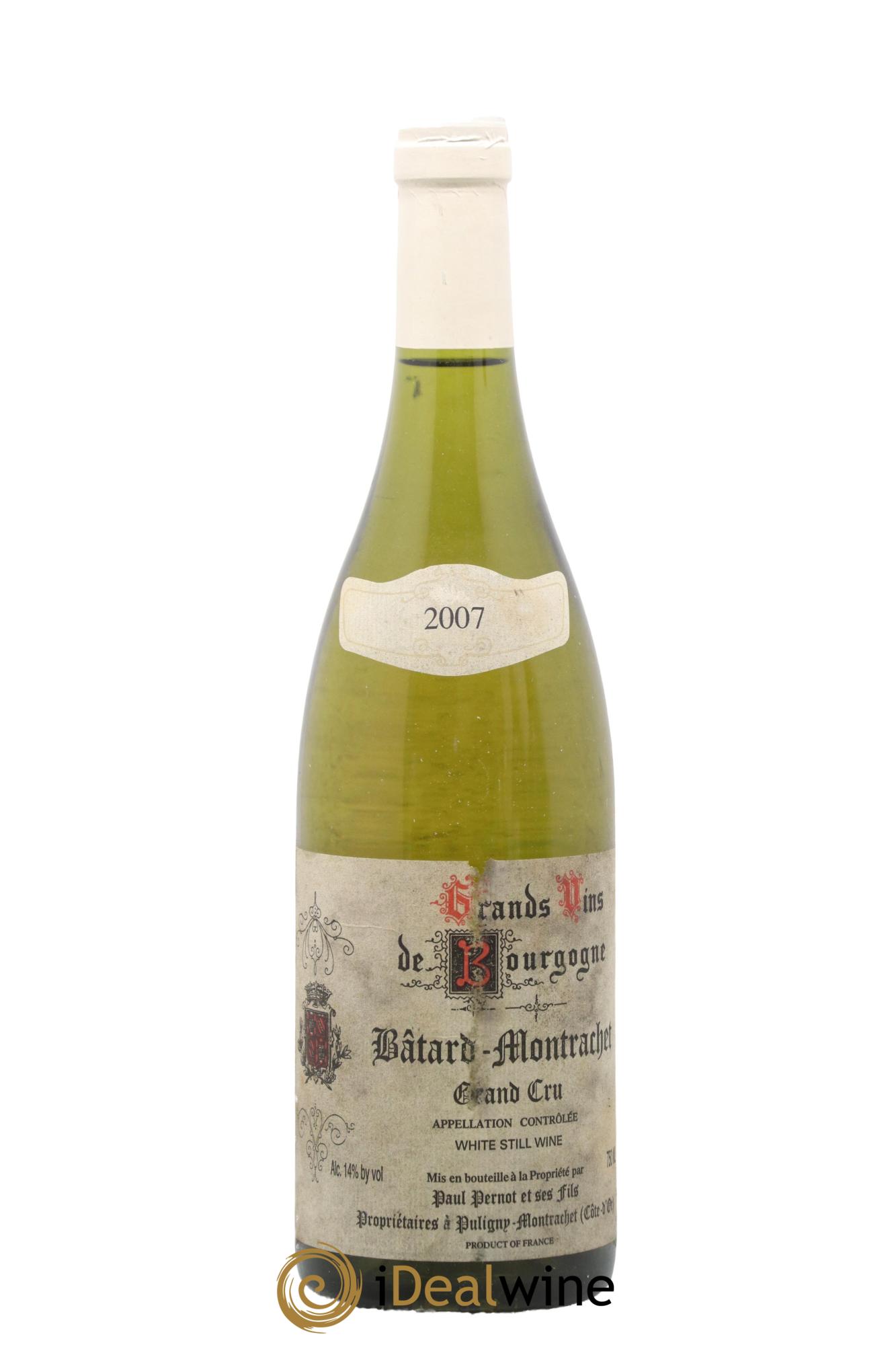 Bâtard-Montrachet Grand Cru Paul Pernot 2007 - Lot de 1 bouteille - 0