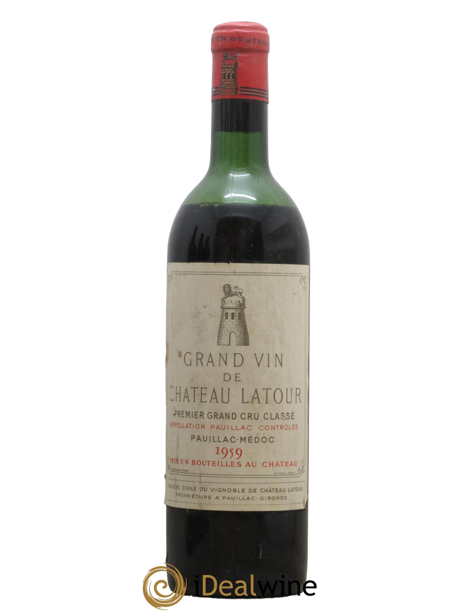 Château Latour 1er Grand Cru Classé 1959 - Lot de 1 bouteille - 0