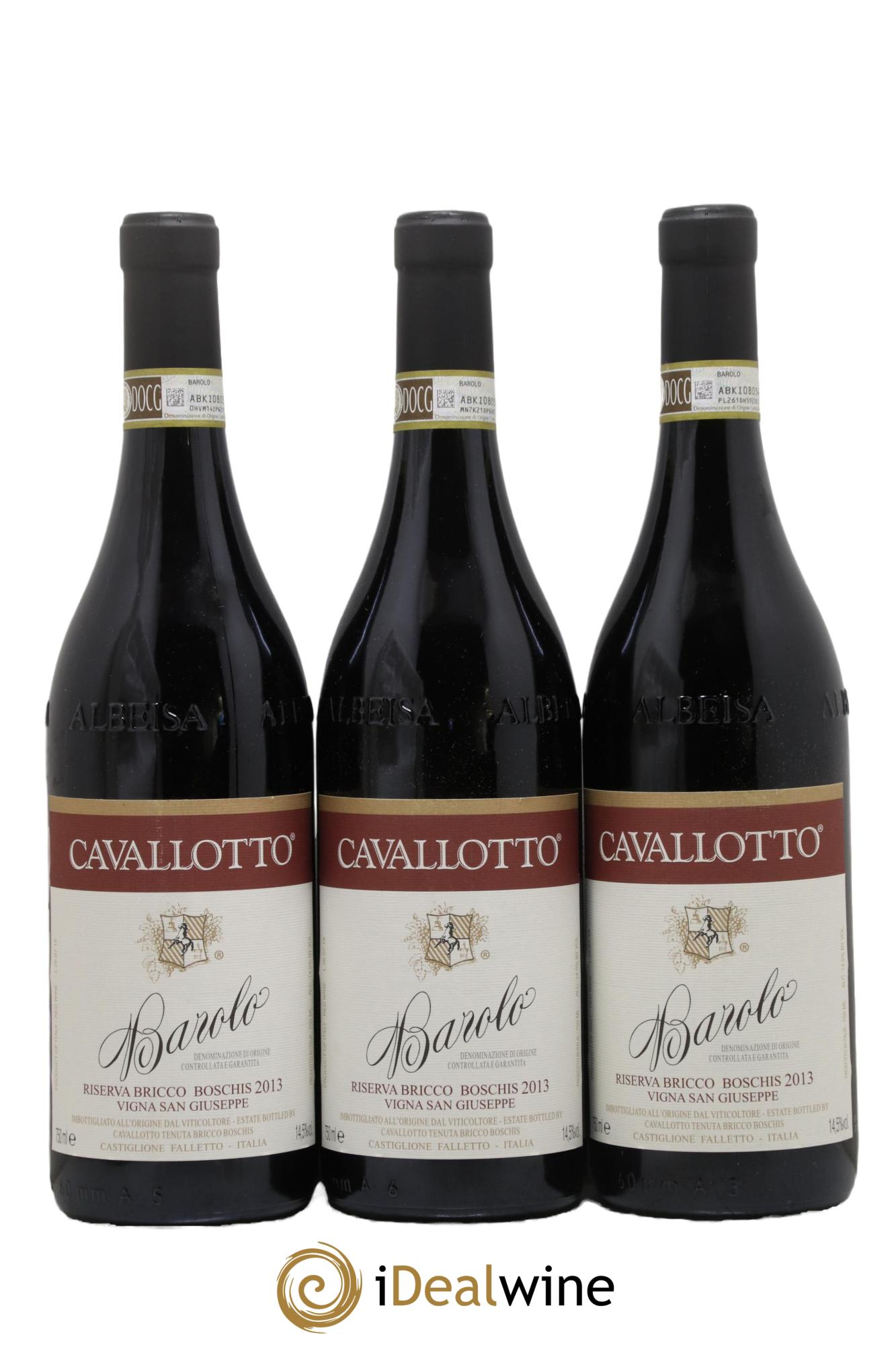 Barolo DOCG Riserva Bricco Boschis Vigna San Giuseppe Cavallotto 2013 - Lotto di 3 bottiglie - 0