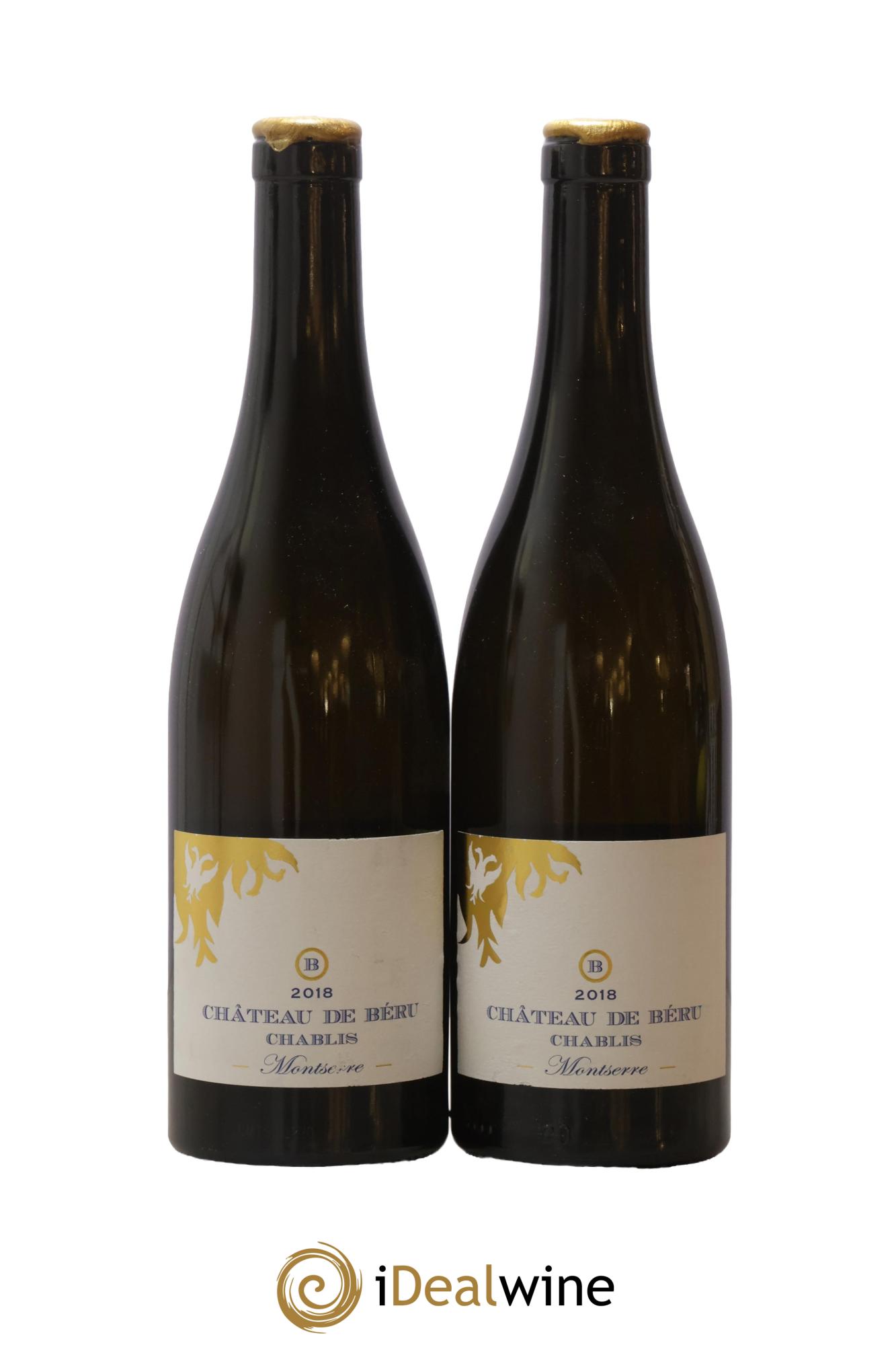 Chablis Montserre Château de Béru 2018 - Lot de 2 bouteilles - 0