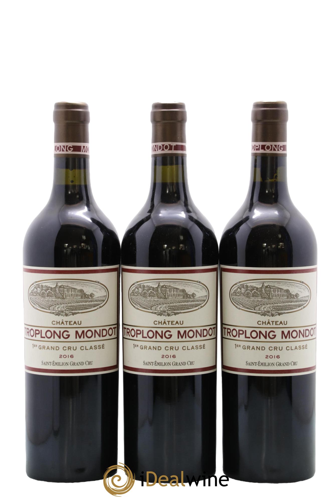 Château Troplong Mondot 1er Grand Cru Classé B 2016 - Posten von 6 Flaschen - 2