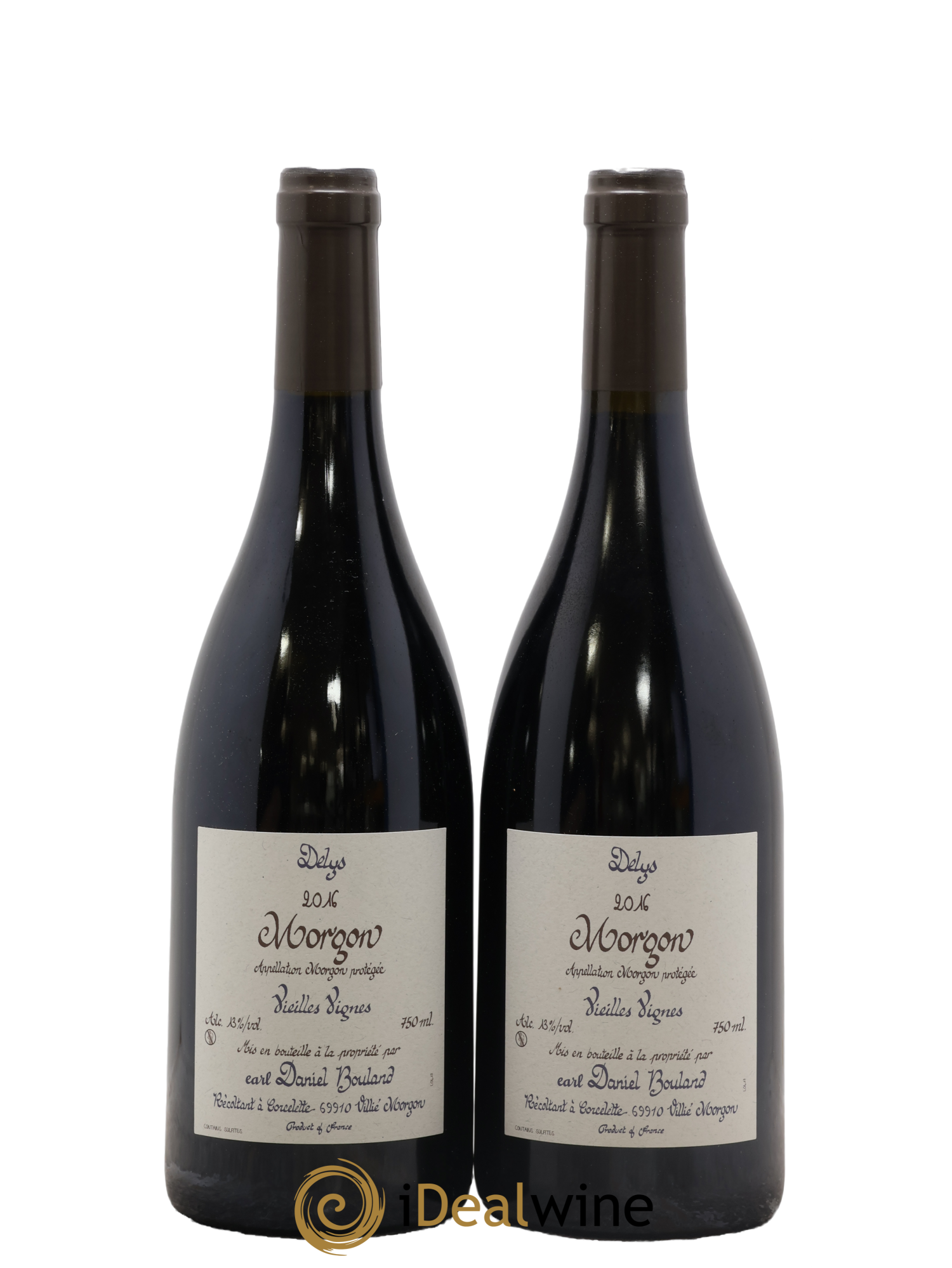 Morgon Les Delys Vielles Vignes de 1926 Daniel Bouland (Domaine) 2016 - Lot de 2 bouteilles - 0