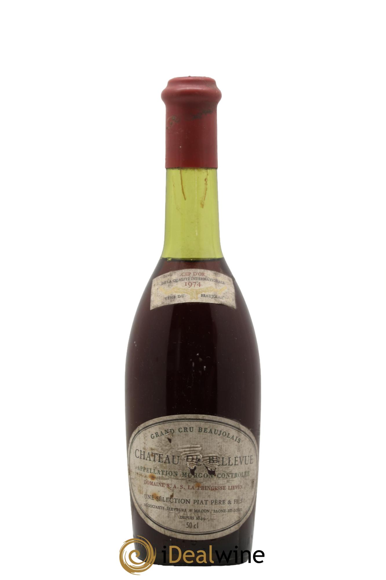 Morgon Château de Bellevue 1974 - Lot de 1 format 50cl - 0