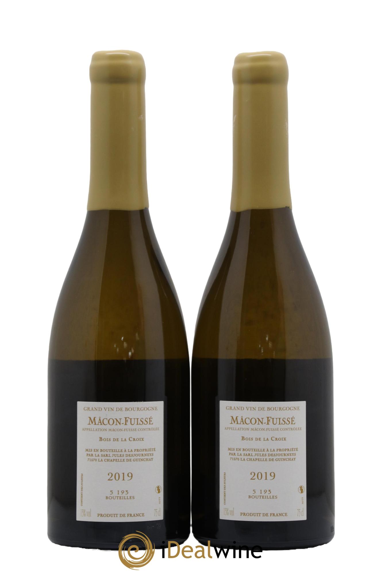 Mâcon-Fuissé Bois de la Croix Jules Desjourneys 2019 - Lot de 2 bouteilles - 1