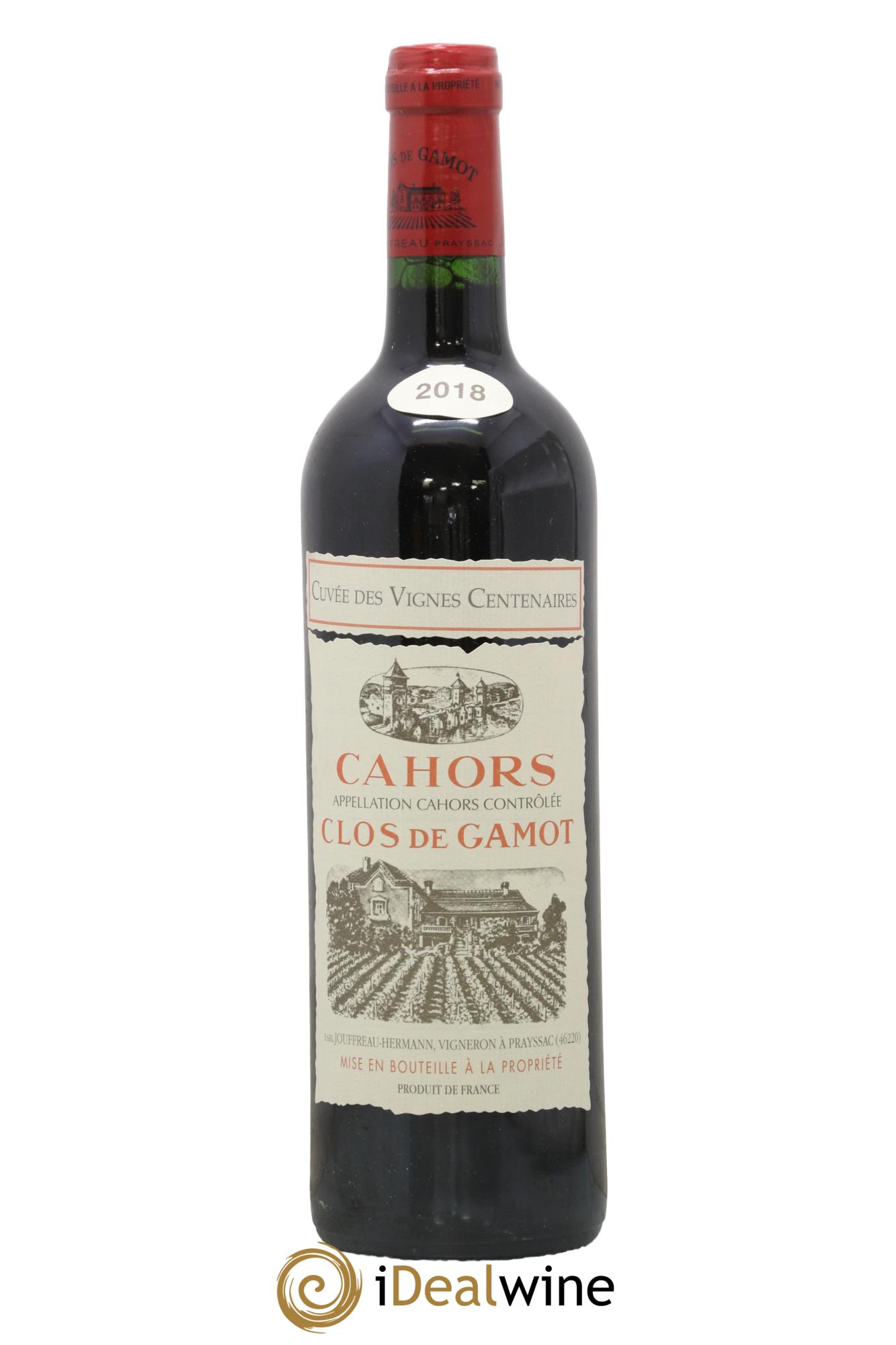 Cahors Clos de Gamot famille Jouffreau Cuvée des vignes centenaires 2018 - Lotto di 1 bottiglia - 0