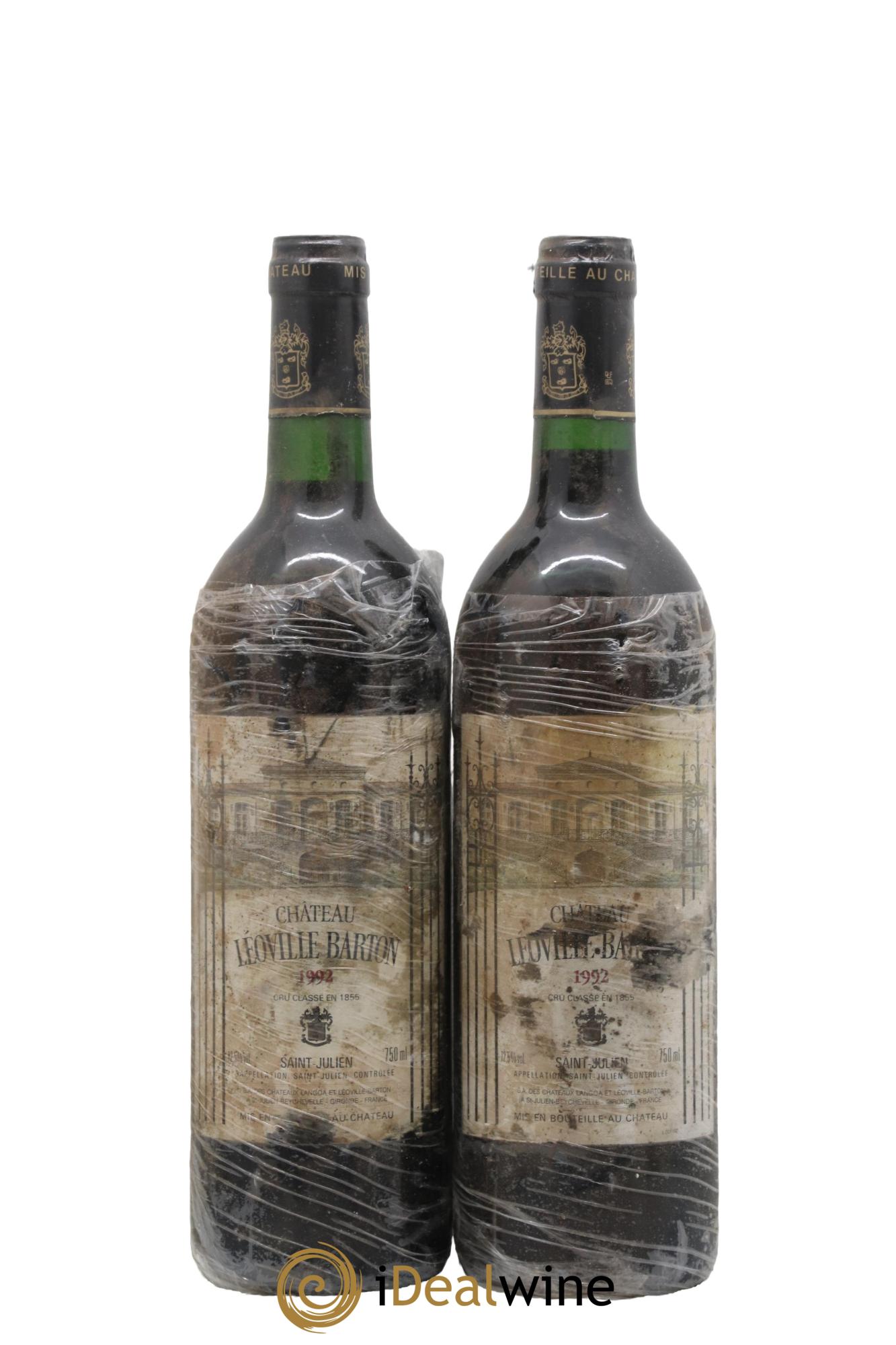 Château Léoville Barton 2ème Grand Cru Classé 1992 - Lot de 2 bouteilles - 0