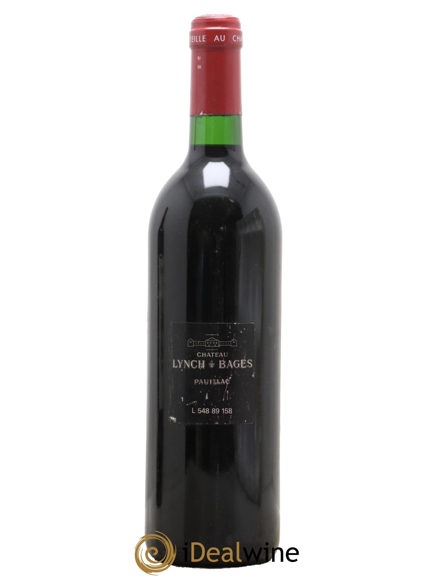 Château Lynch Bages 5ème Grand Cru Classé 1989 - Lot de 1 bouteille - 1