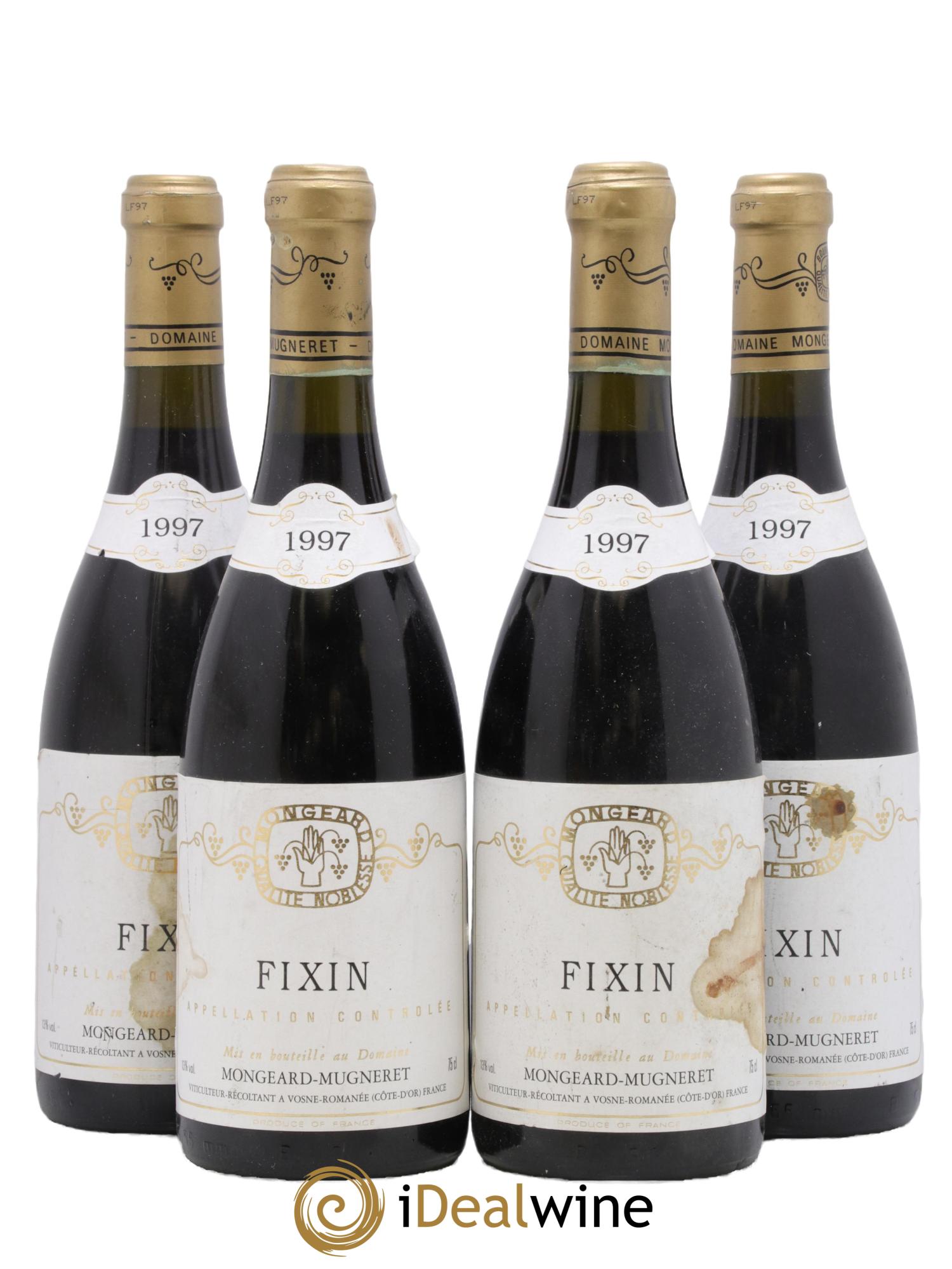 Fixin Mongeard-Mugneret 1997 - Lotto di 4 bottiglie - 0