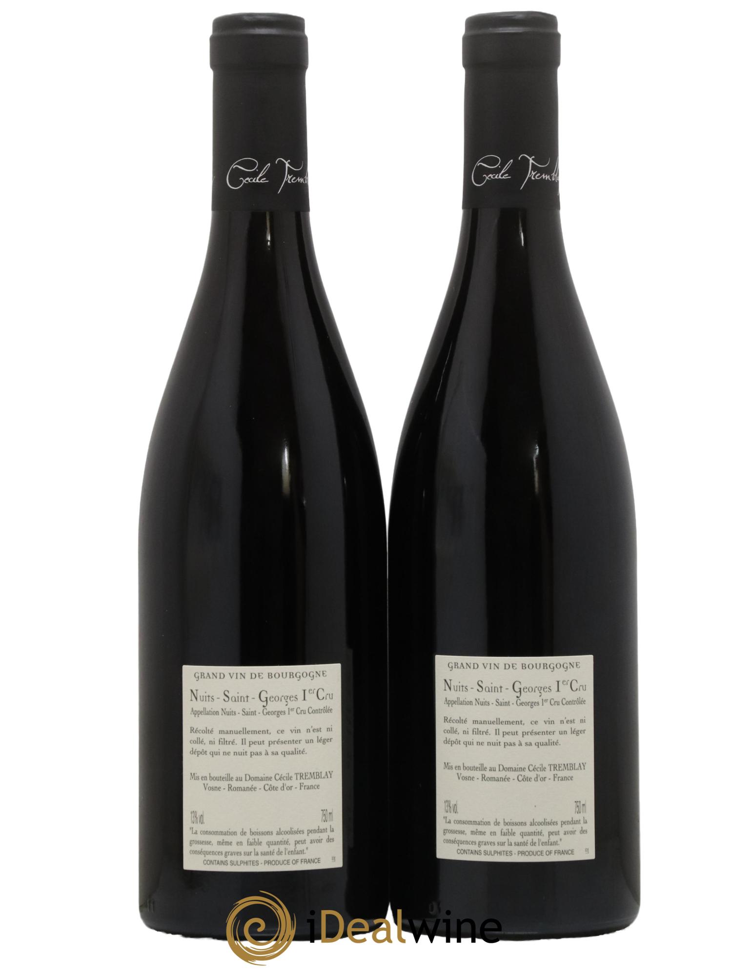 Nuits-Saint-Georges 1er Cru Les Murgers Cécile Tremblay 2016 - Lot de 2 bouteilles - 1