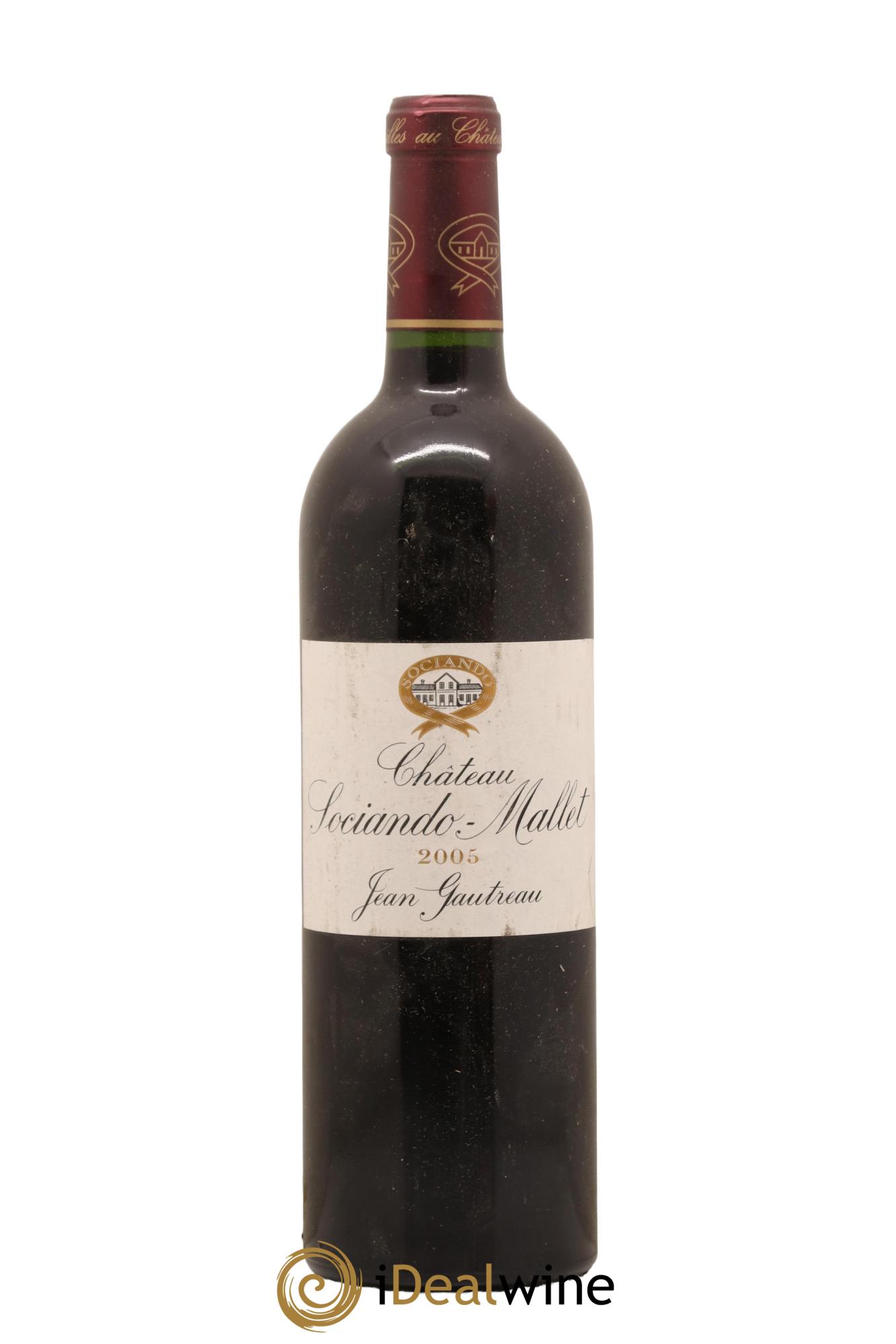 Château Sociando Mallet 2005 - Lot de 1 bouteille - 0