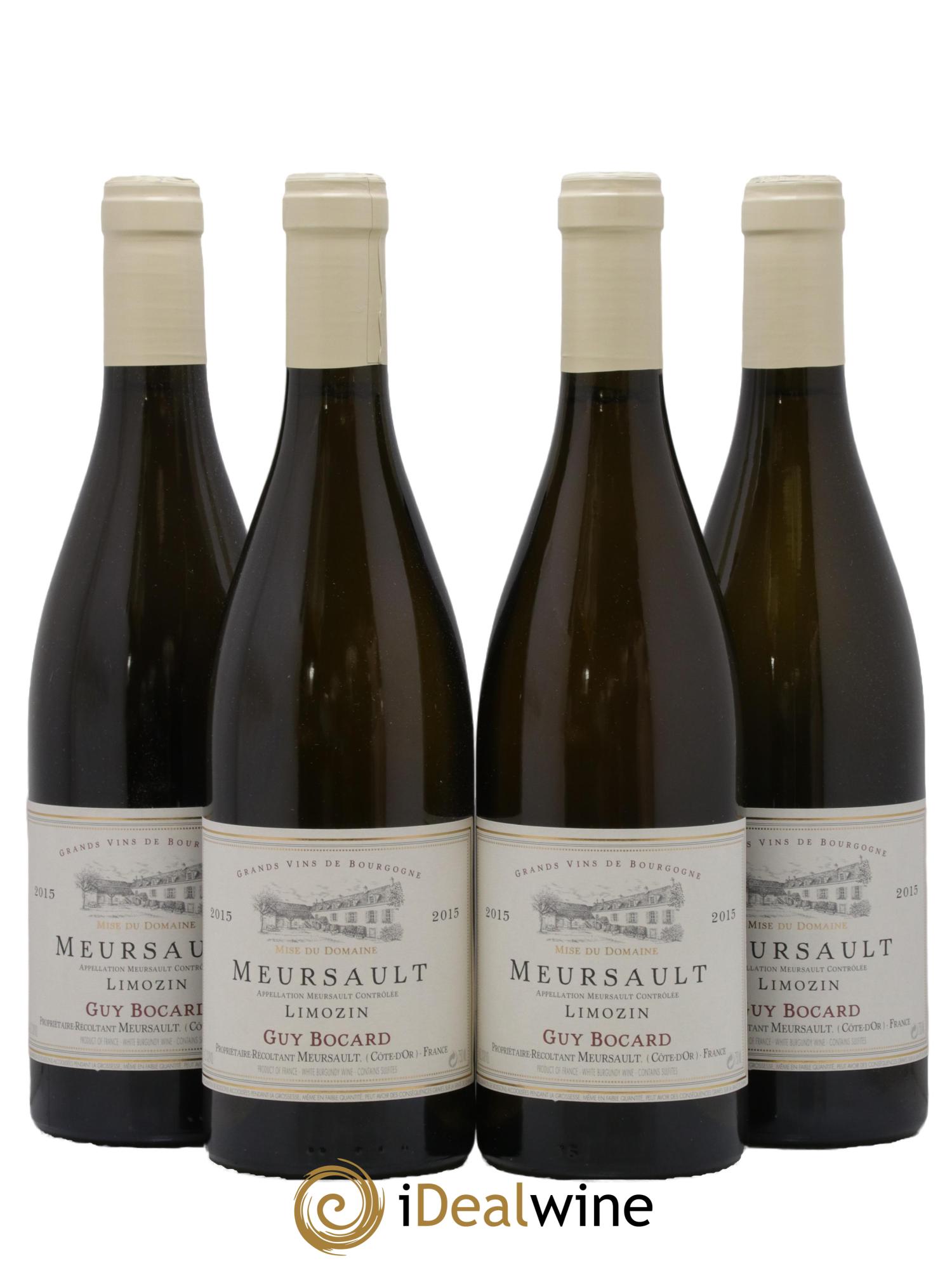 Meursault Limozin Domaine Bocard 2015 - Lot de 4 bouteilles - 0