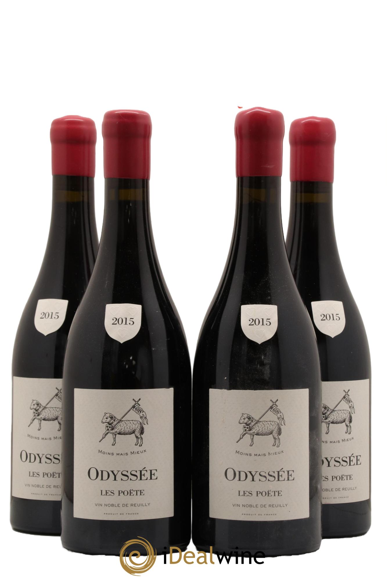 Reuilly Odyssée Les Poëte 2015 - Lot de 4 bouteilles - 0