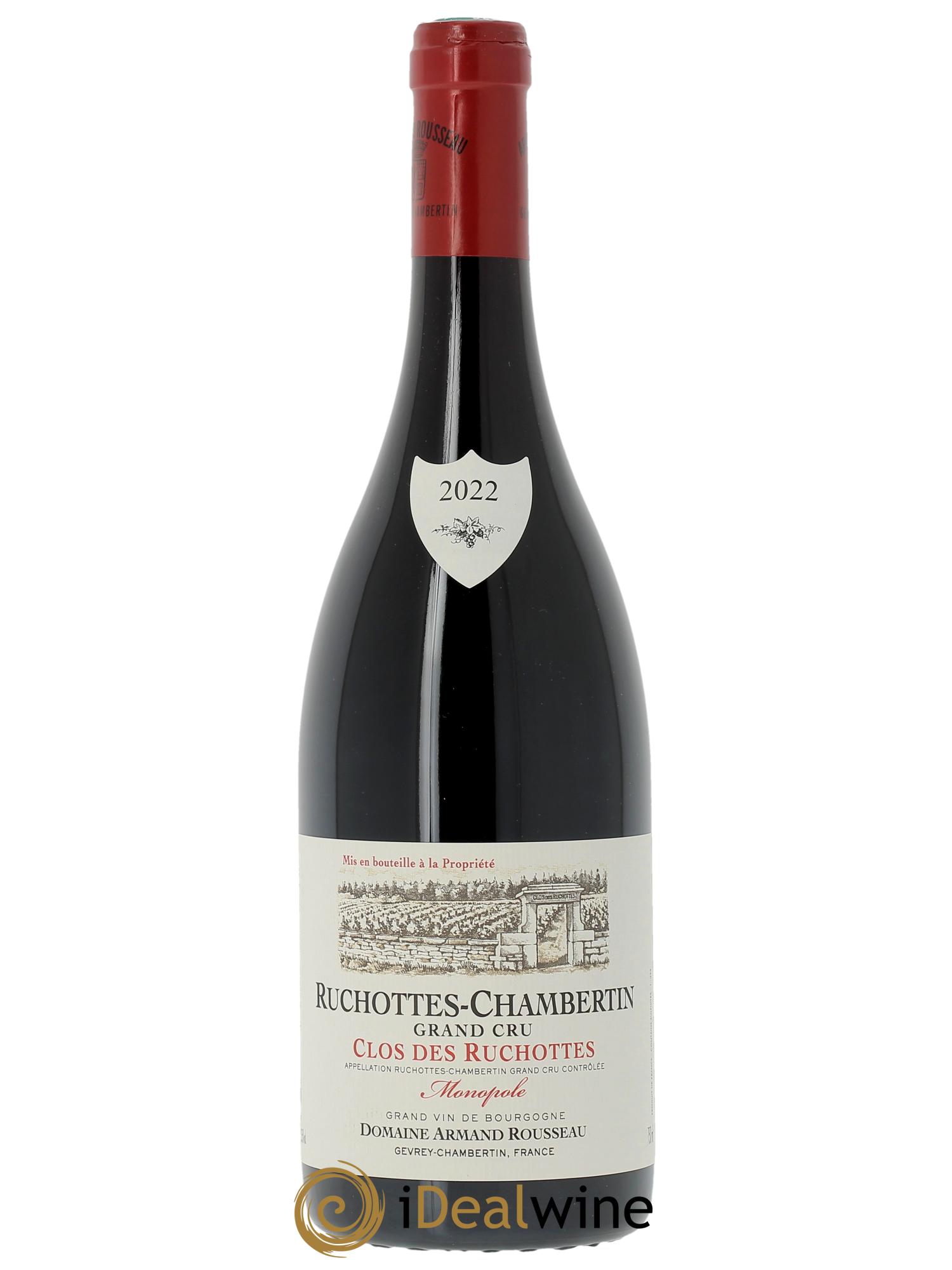 Ruchottes-Chambertin Grand Cru Clos des Ruchottes Armand Rousseau (Domaine) 2022 - Lot of 1 bottle - 0