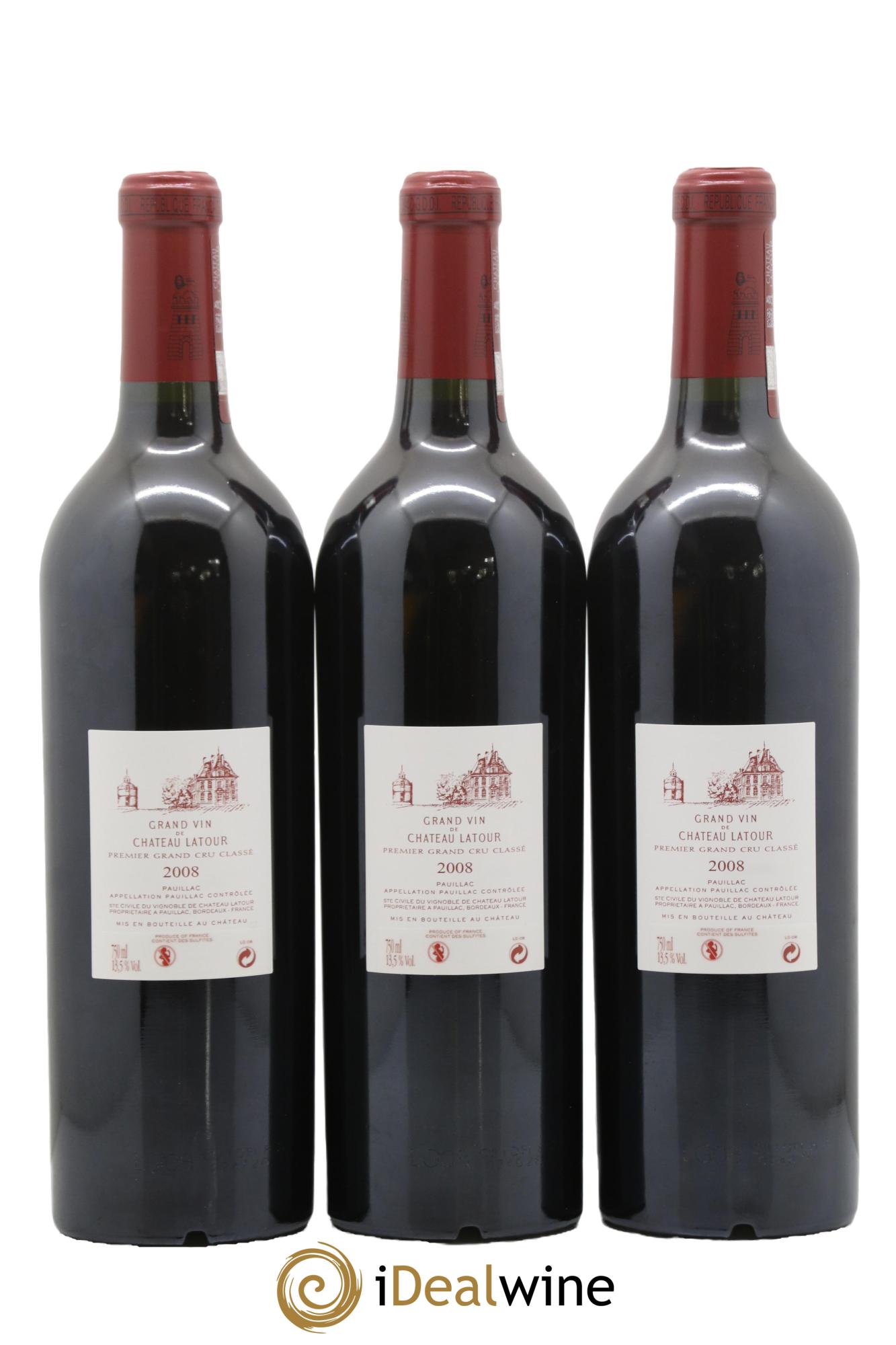 Château Latour 1er Grand Cru Classé 2008 - Lot de 12 bouteilles - 2