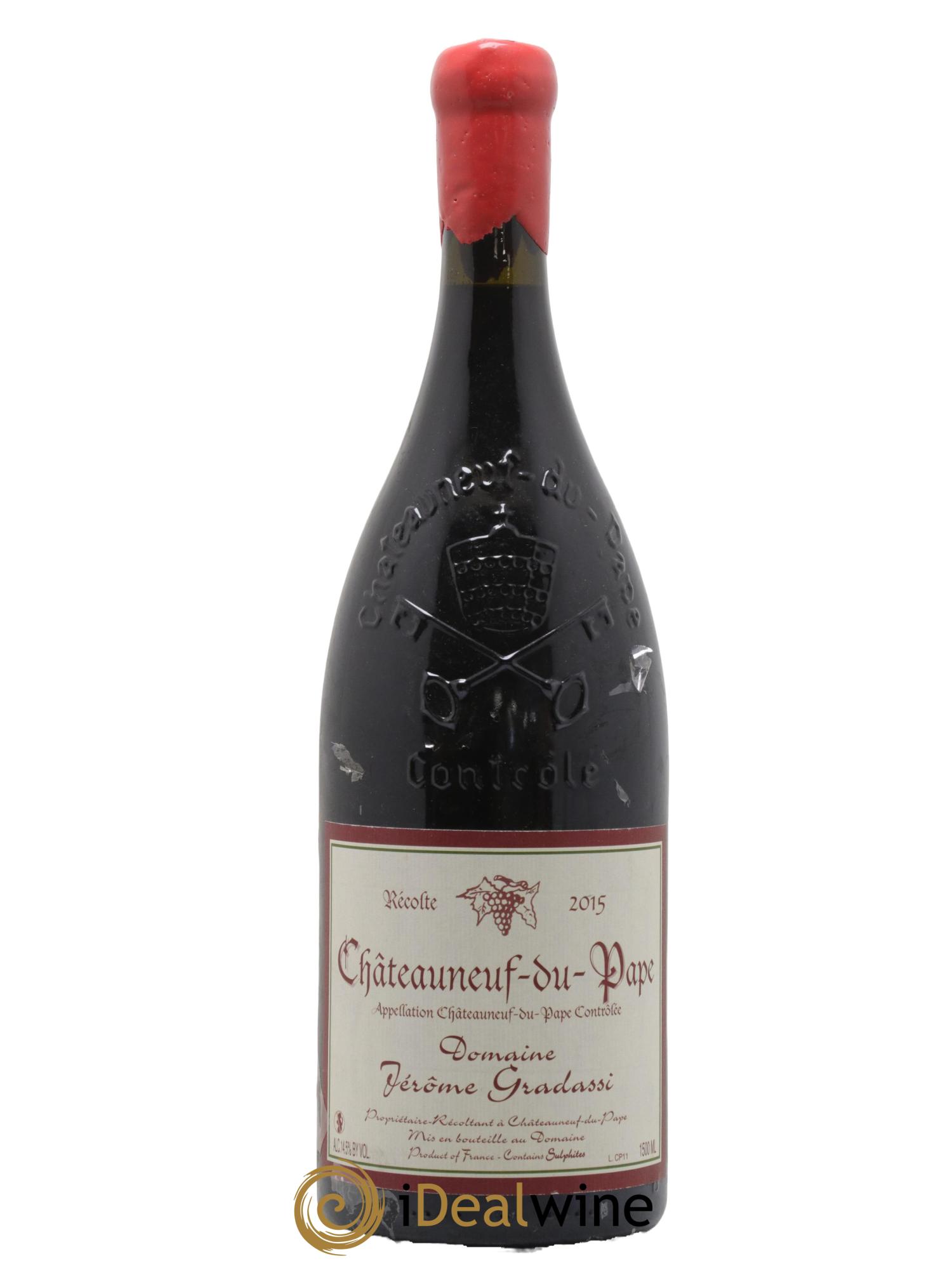 Châteauneuf-du-Pape Jérôme Gradassi 2015 - Posten von 1 Magnum - 0
