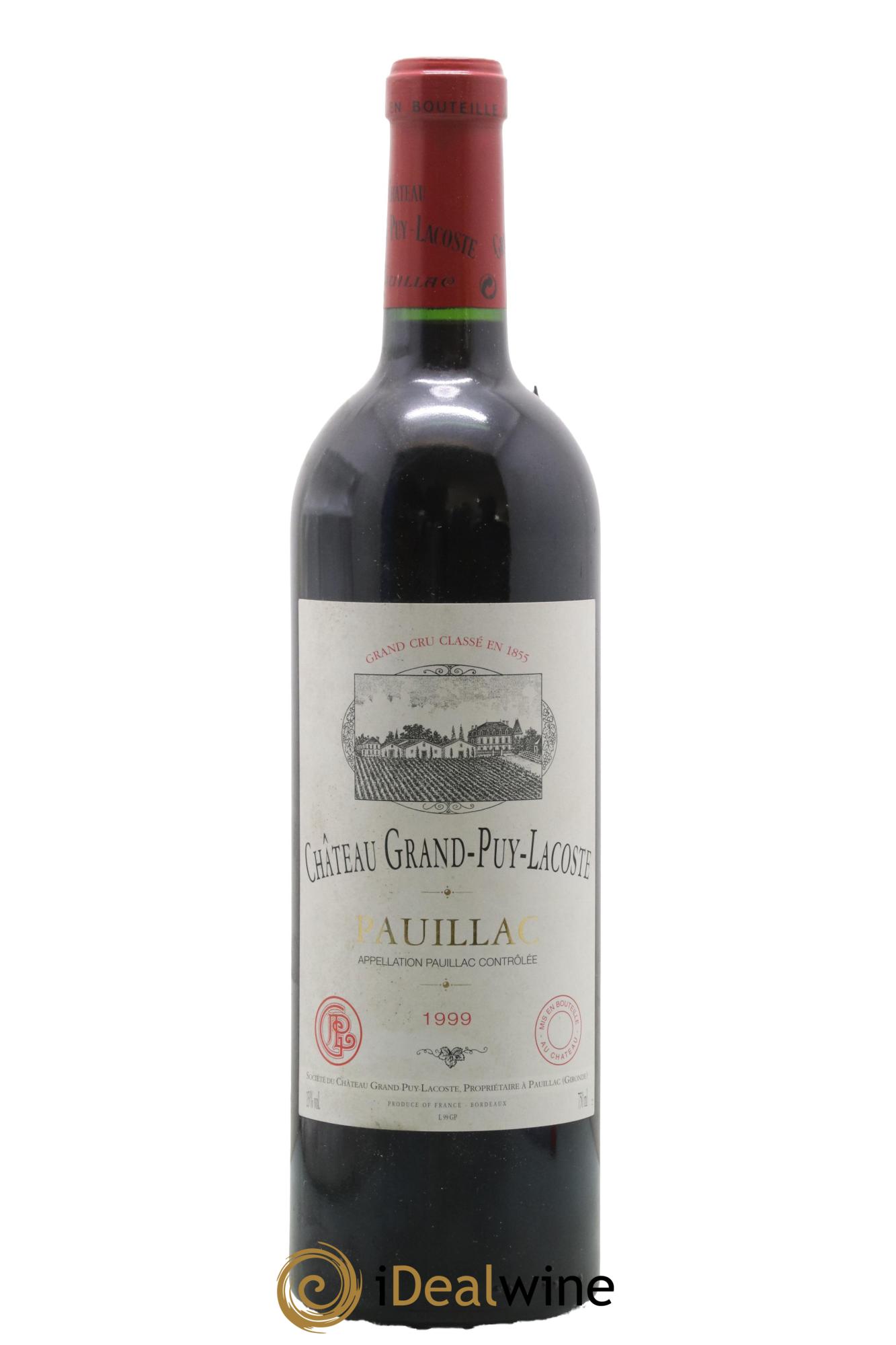 Château Grand Puy Lacoste 5ème Grand Cru Classé 1999 - Lot de 1 bouteille - 0