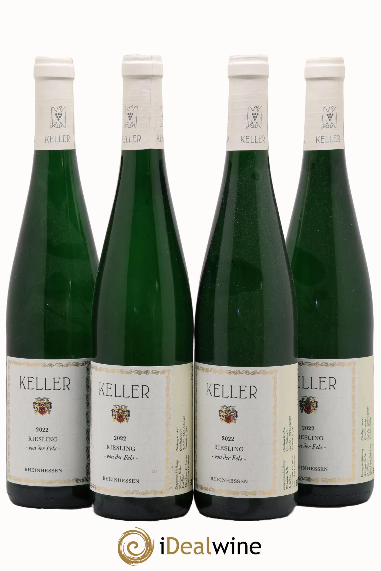 Allemagne Rheinhessen Riesling Trocken Von Der Fels Keller 2022 - Lotto di 4 bottiglie - 0