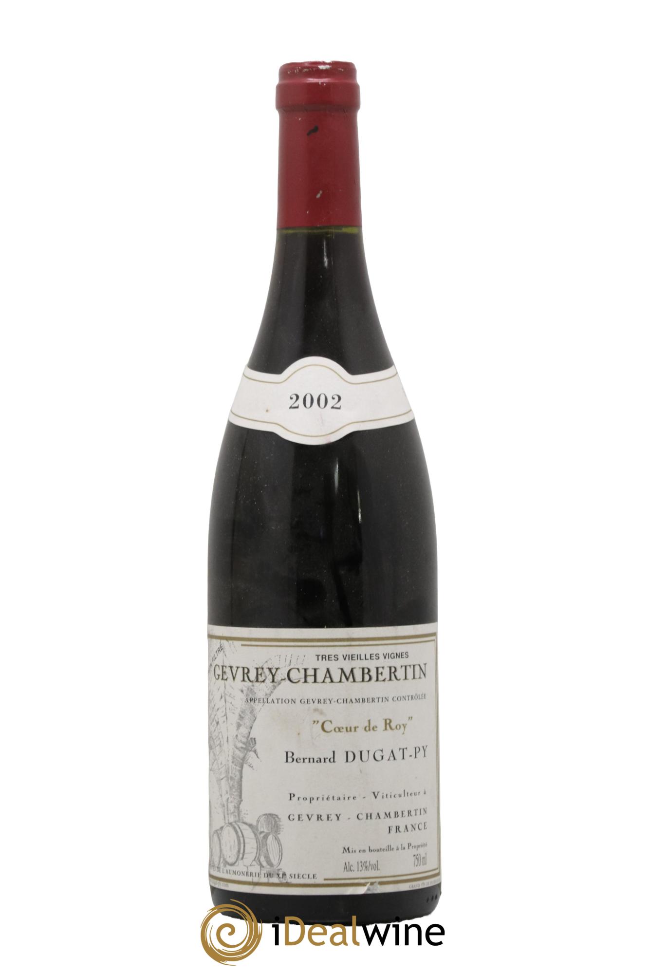 Gevrey-Chambertin Coeur de Roy Très Vieilles Vignes Dugat-Py 2002 - Lot of 1 bottle - 0