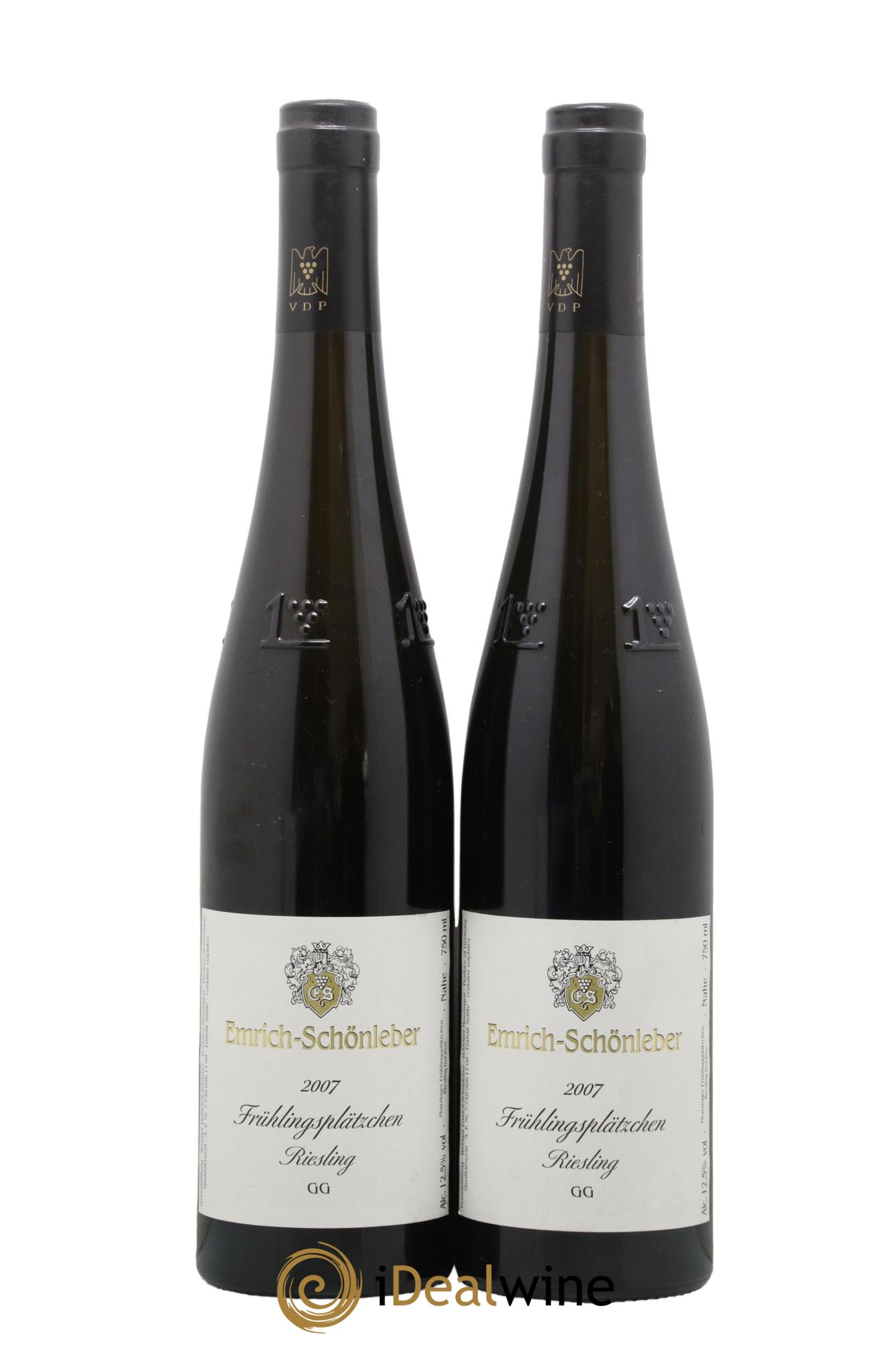 Allemagne Nahe Frühlingsplätzchen GG Emrich-Schönleber 2007 - Lot de 2 bouteilles - 0