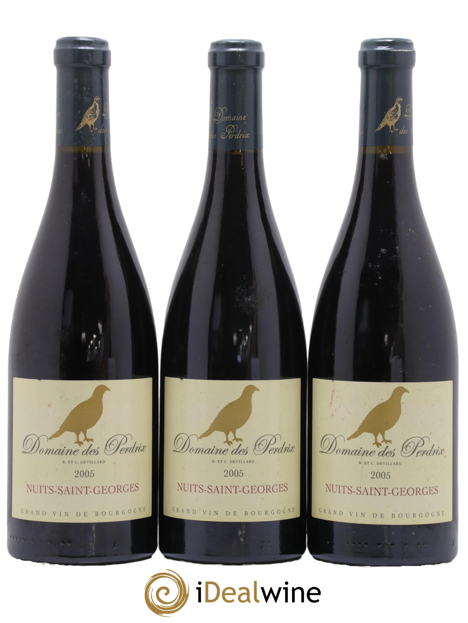 Nuits-Saint-Georges Perdrix (Domaine des) 2005 - Lot de 3 bouteilles - 0