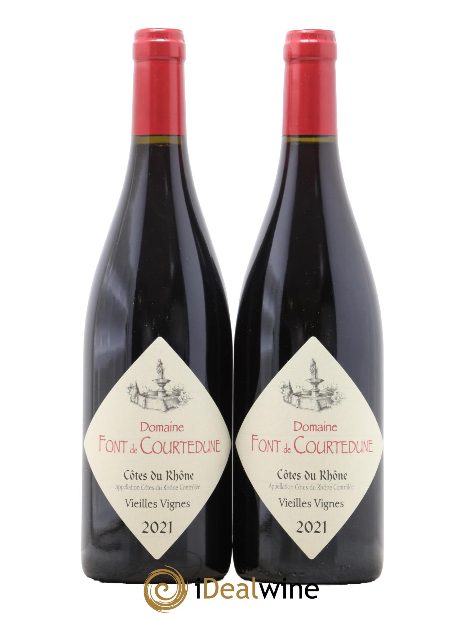 Côtes-du-Rhône Vieilles Vignes Domaine Font de Courtedune 2021 - Lot de 2 bouteilles - 0